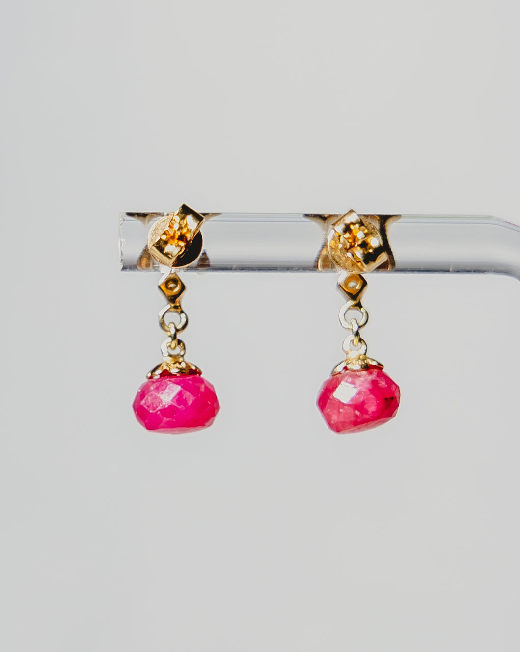 Ruby Drop Earrings