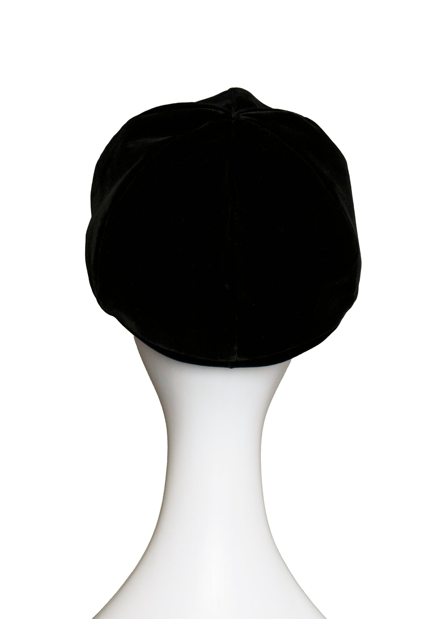 70s Black Velvet Hat S/M