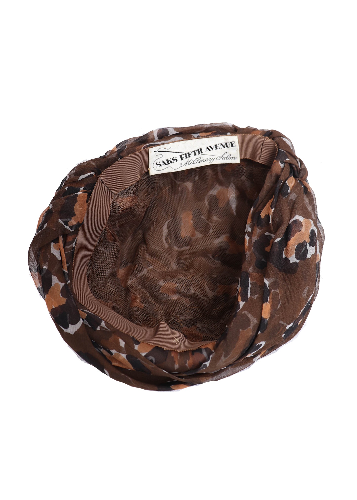 50's Silk Leopard Turban