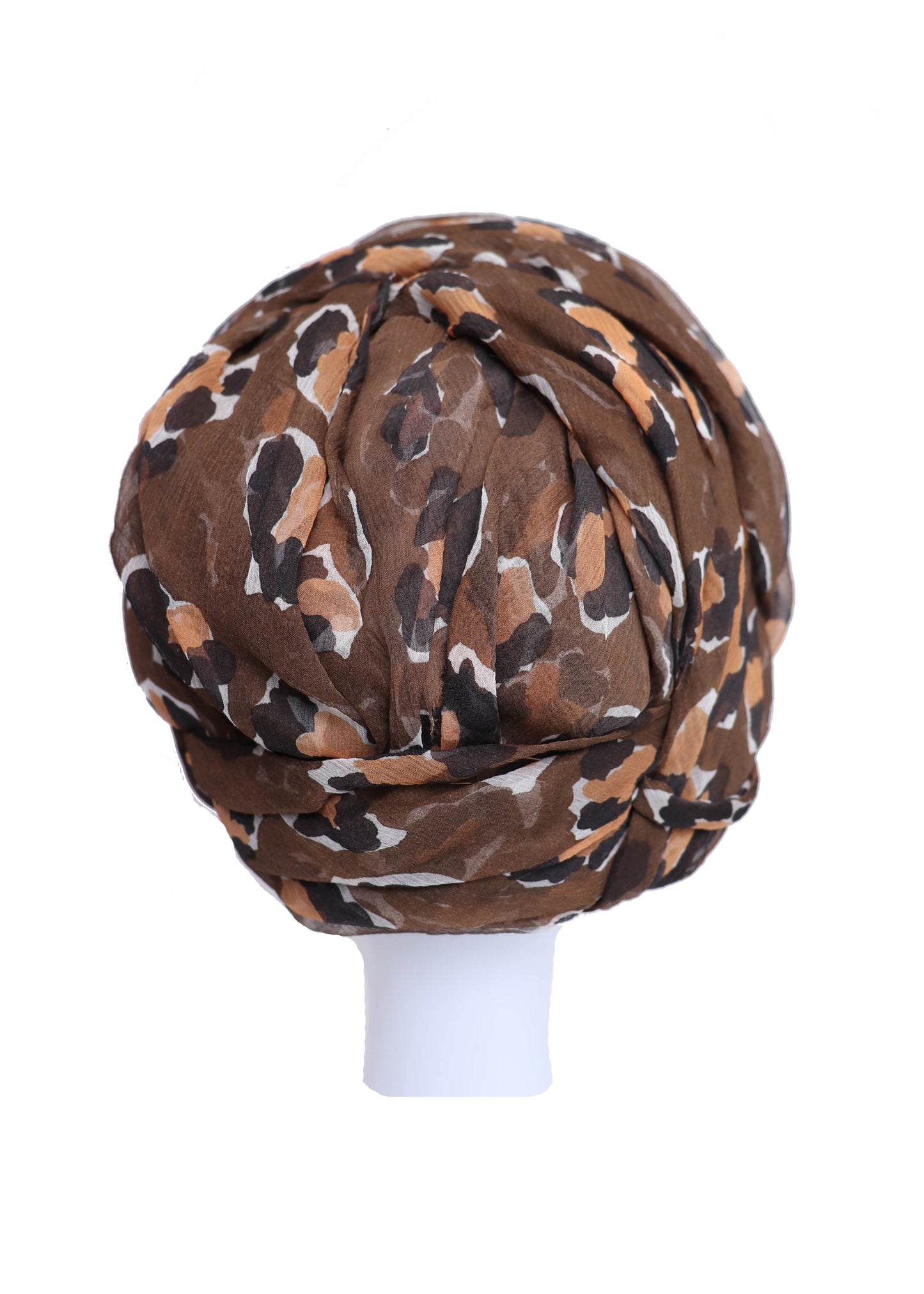 50's Silk Leopard Turban