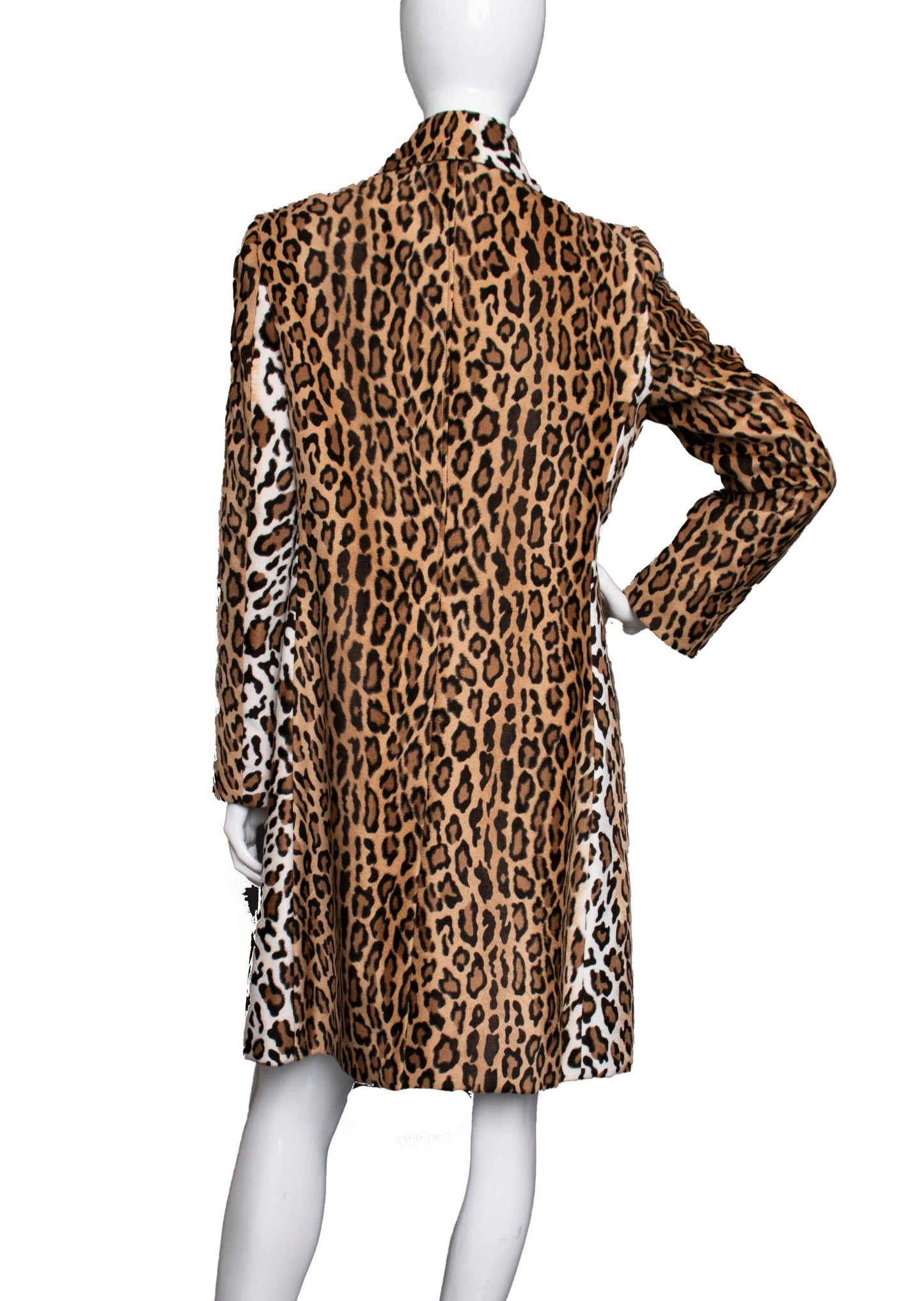 00s Moschino Leopard Print Coat M