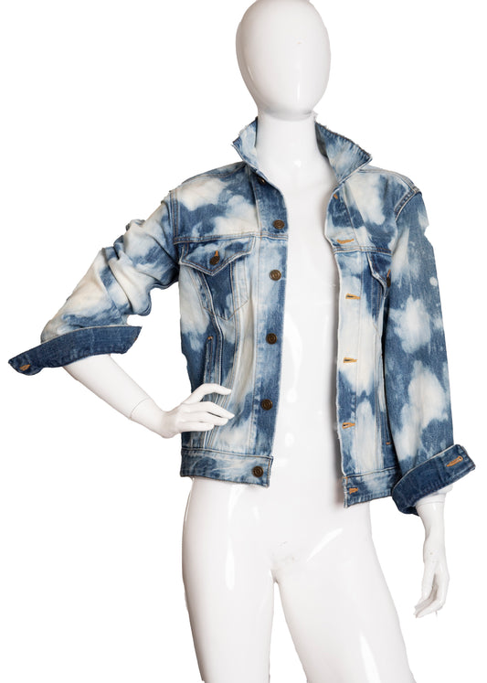 Saint Laurent Acid Wash Denim Jacket XS