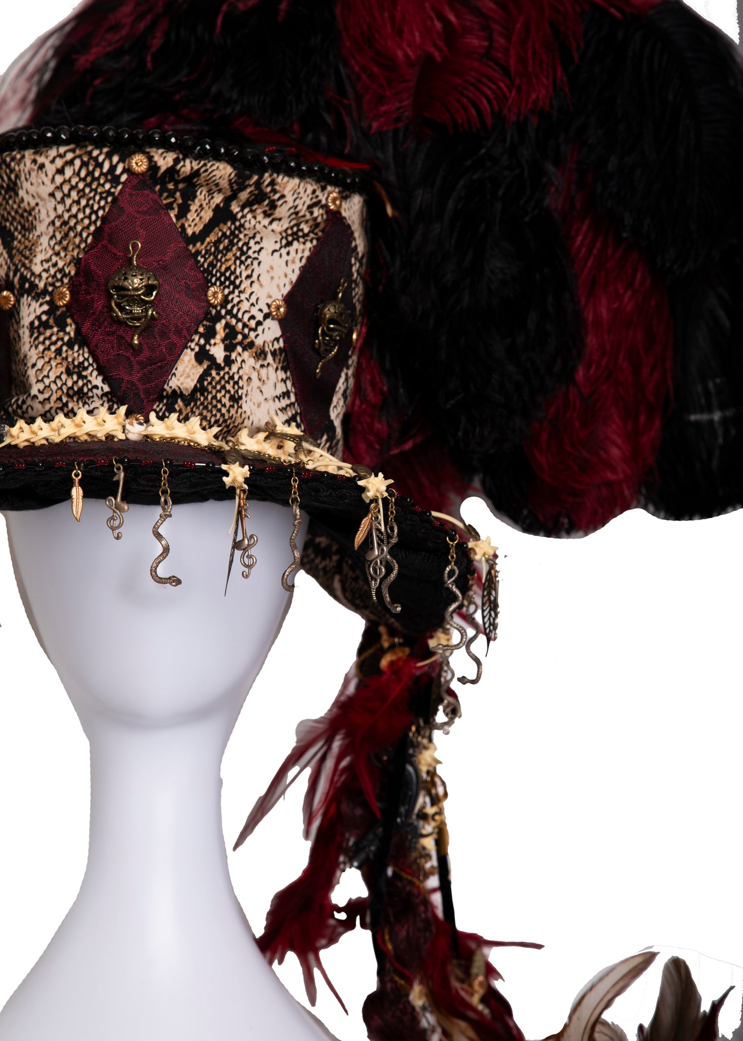 Steven Tyler's Snake Feathered Top Hat