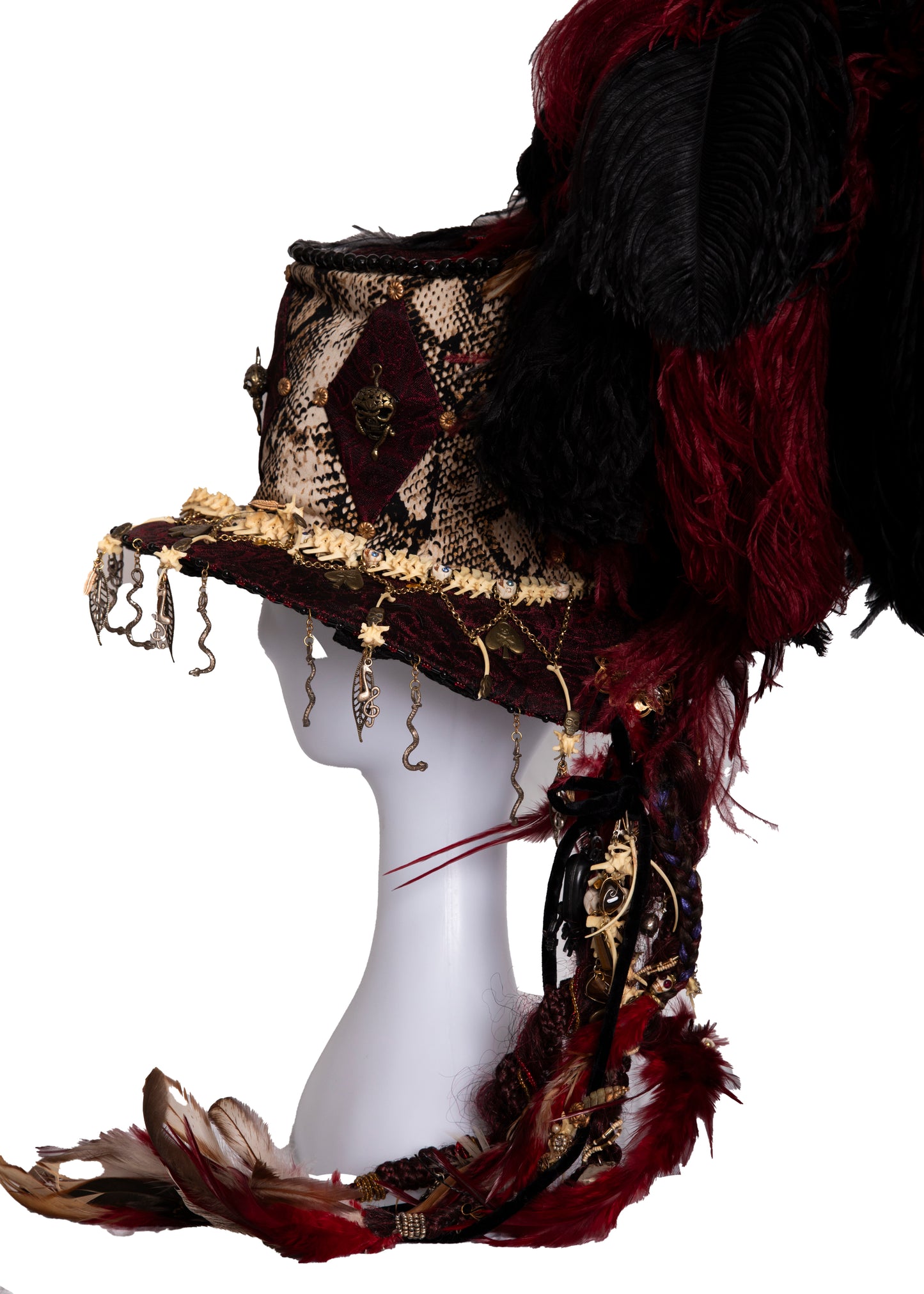 Steven Tyler's Snake Feathered Top Hat