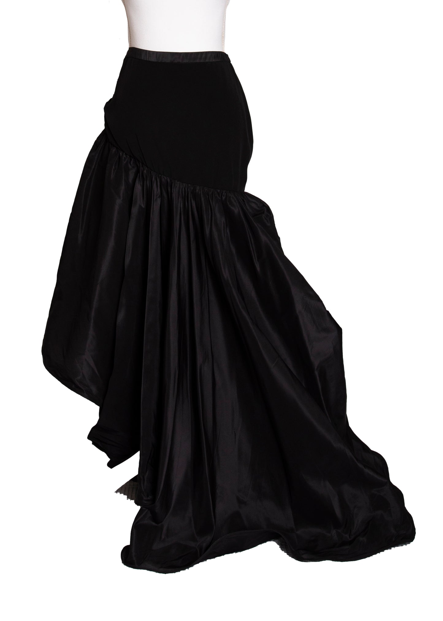 00s Azzaro Black Cocktail Maxi Skirt M