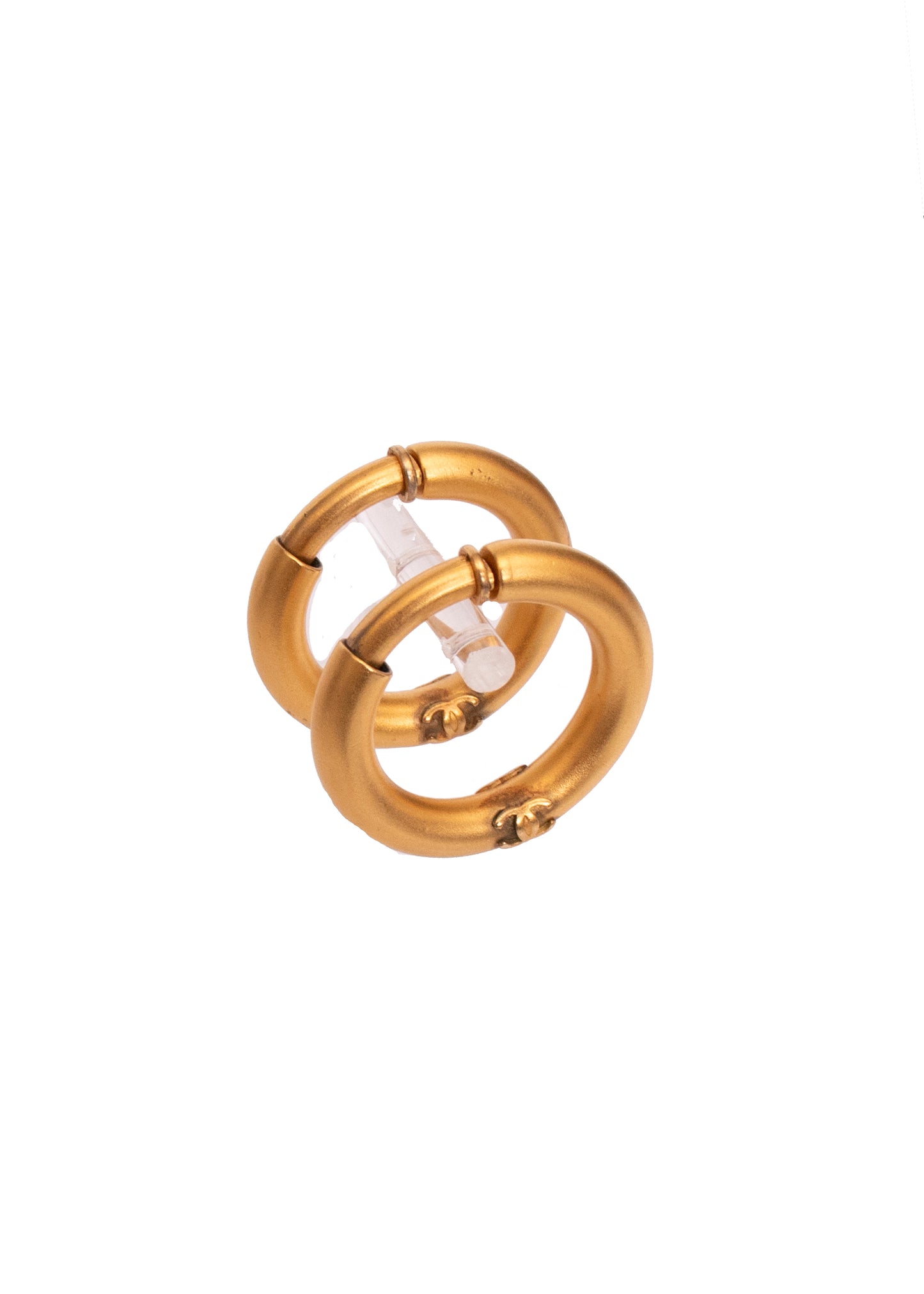 Chanel Sailor Gold Hoop Earrings