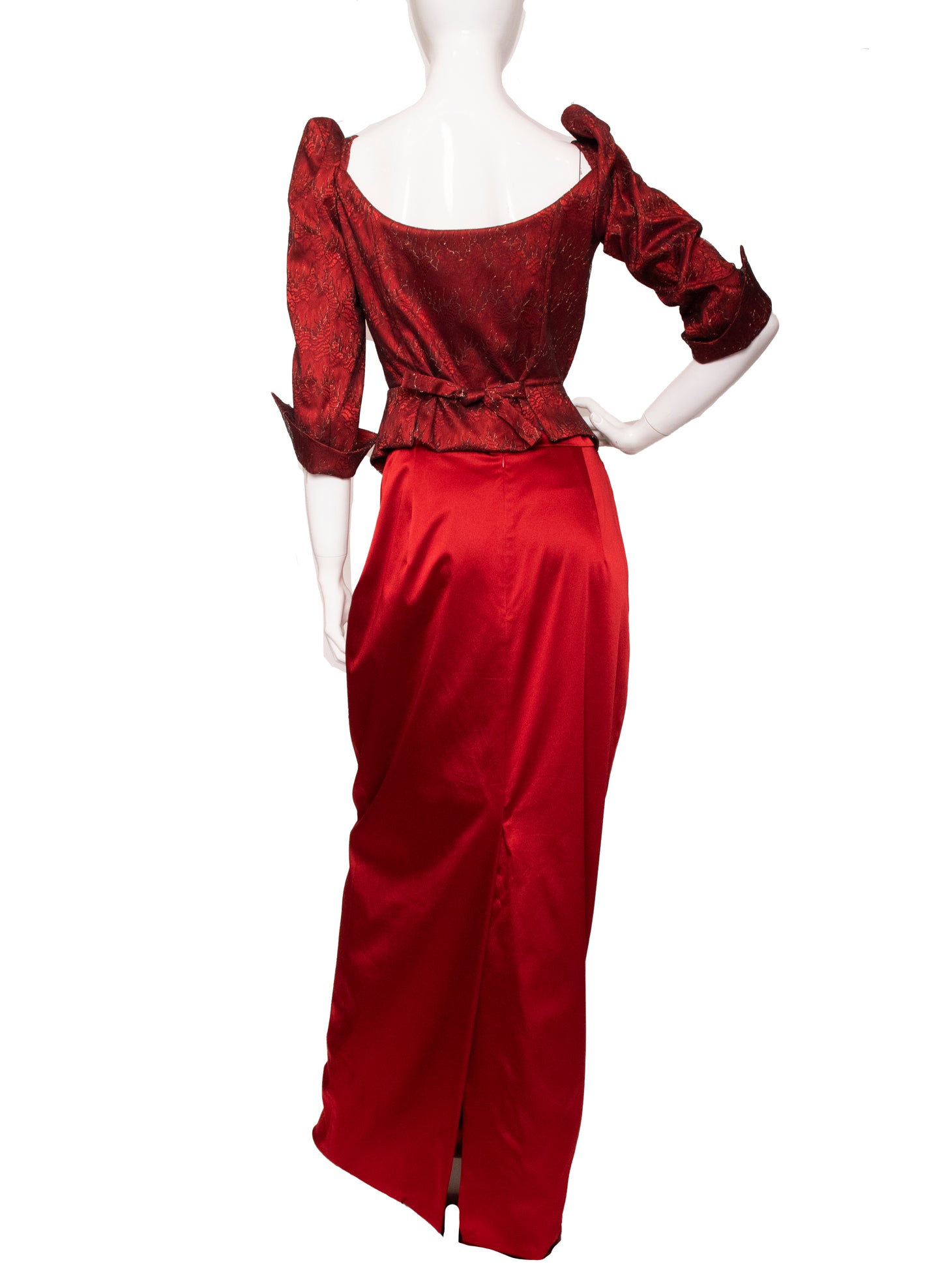 Vivienne Westwood Red Corset Skirt Set M