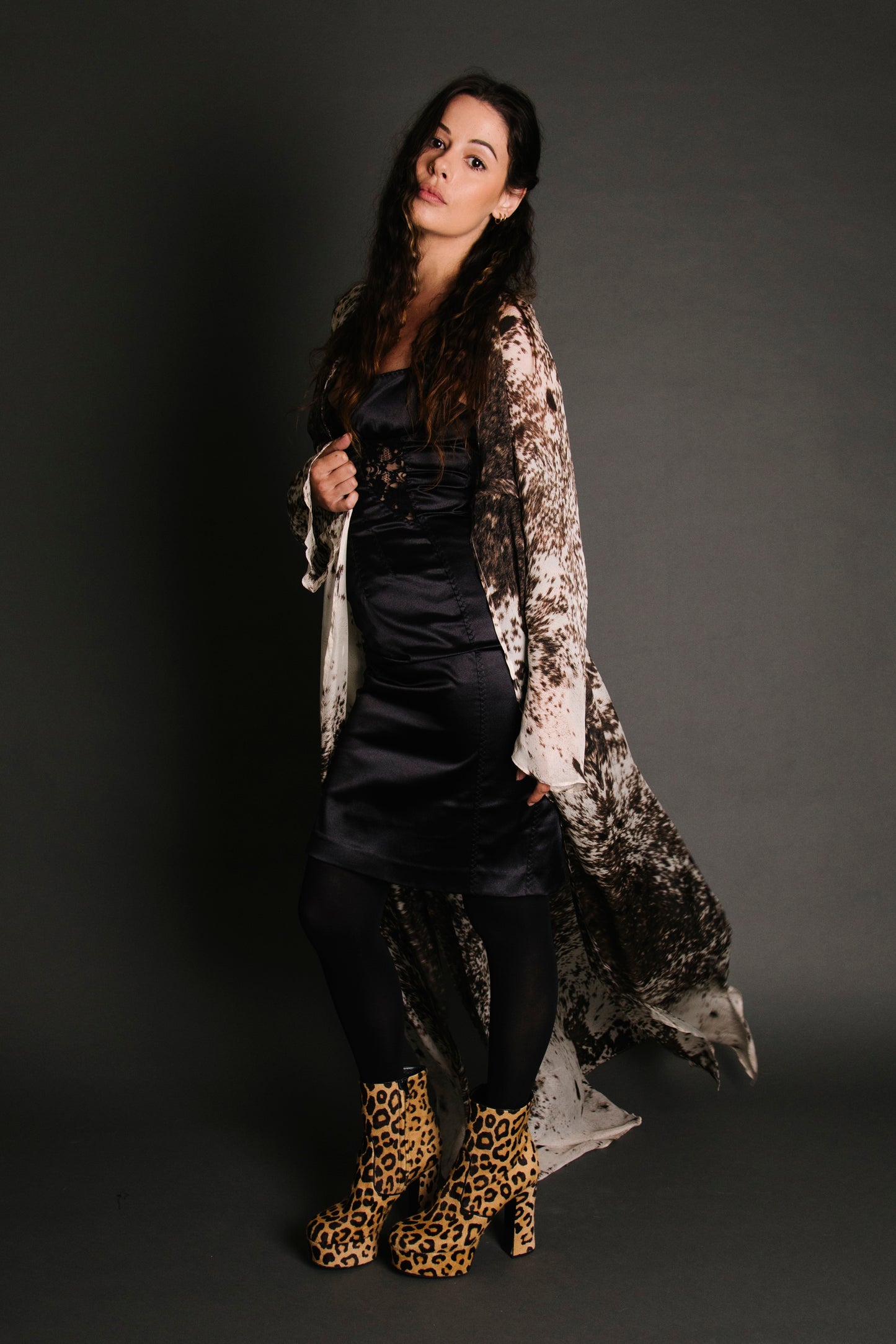 Steven Tyler's Roberto Cavalli Silk Duster L