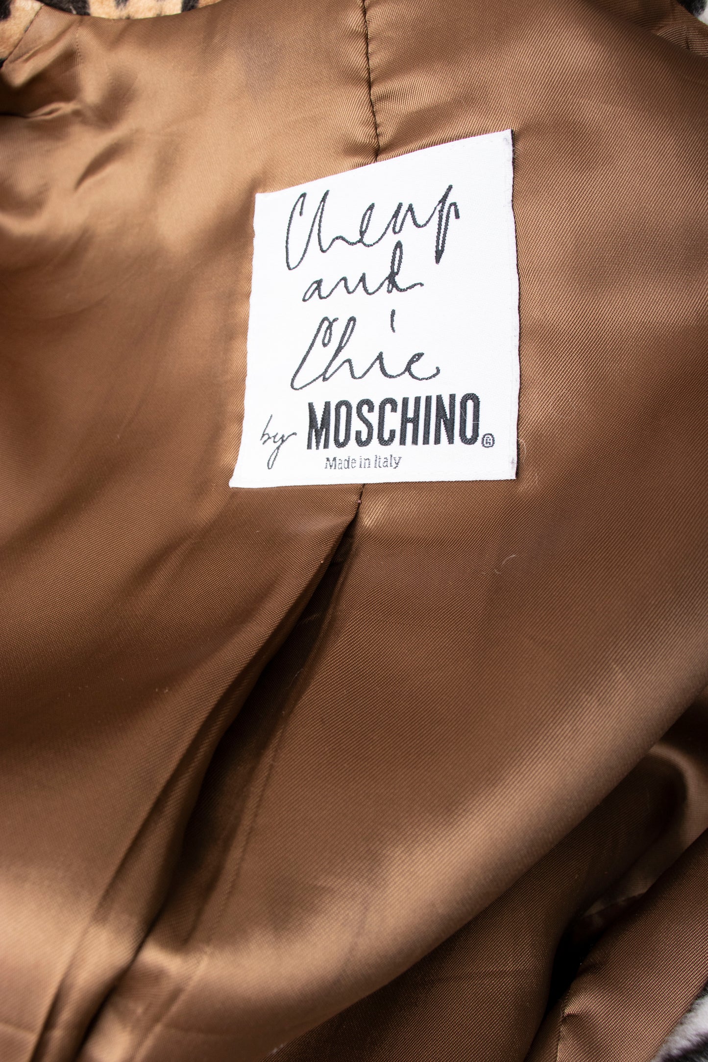 00s Moschino Leopard Print Coat M