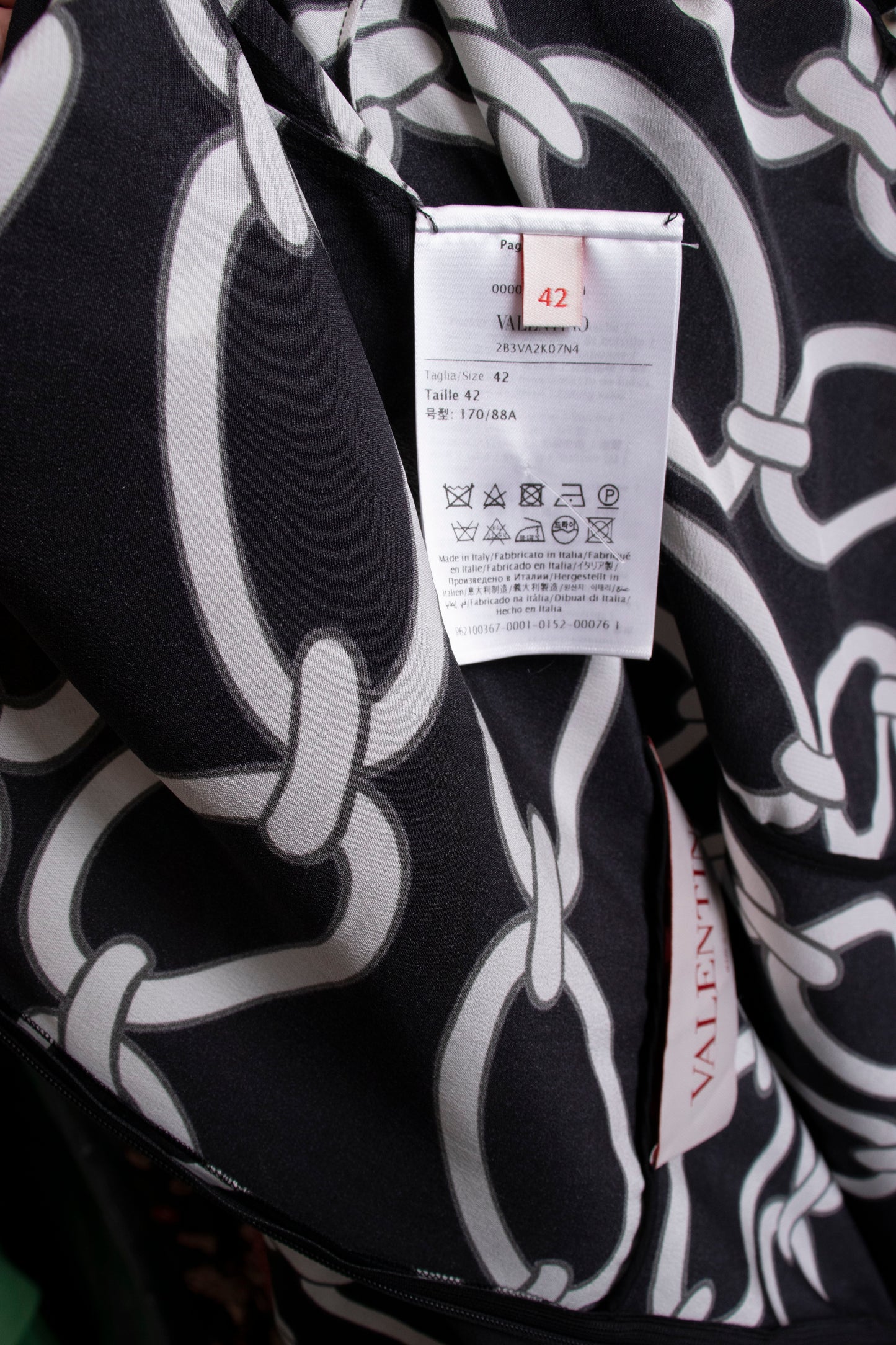 Valentino Chain Print Dress S