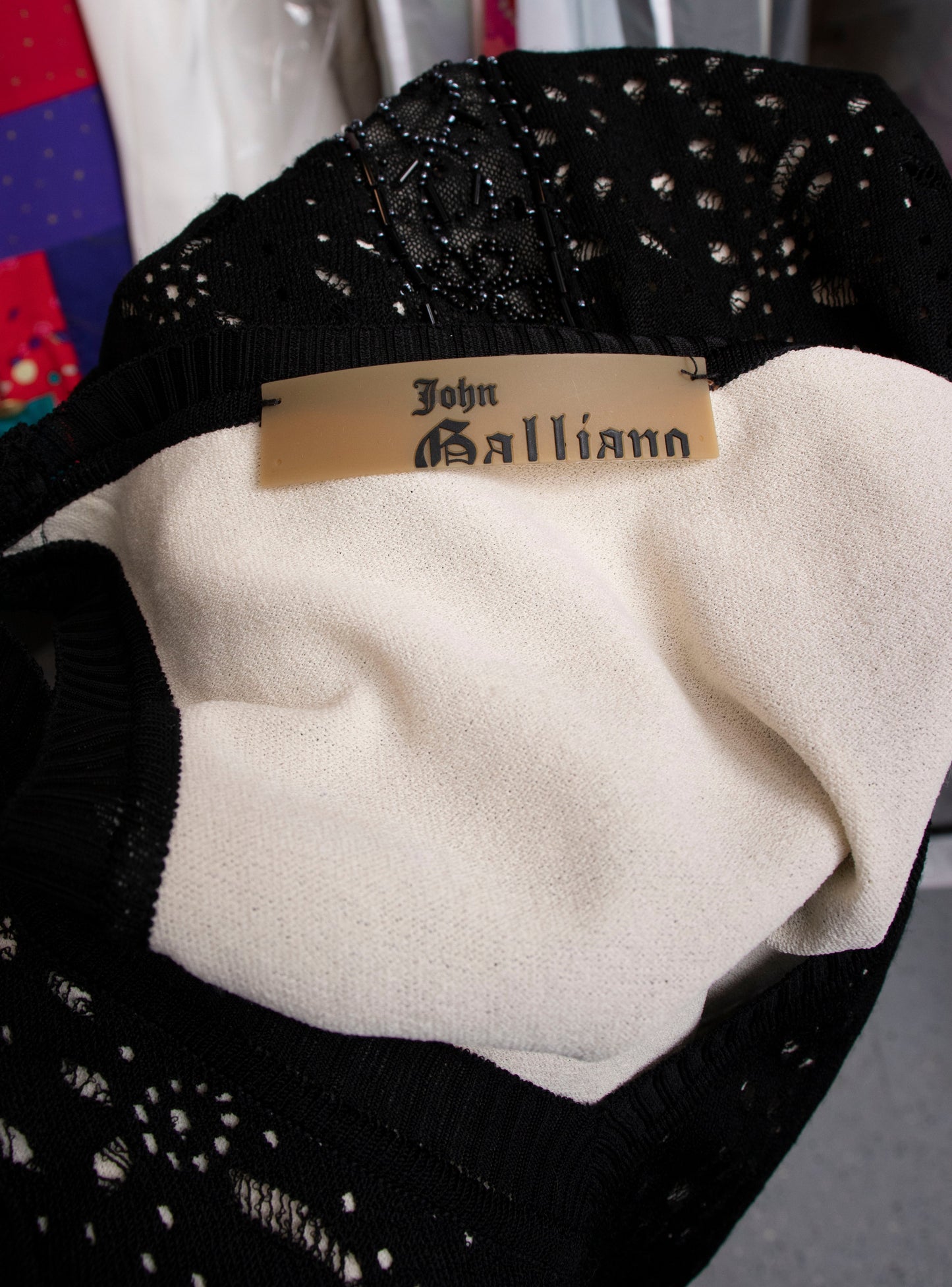 00s John Galliano Knit Tank Dress XS