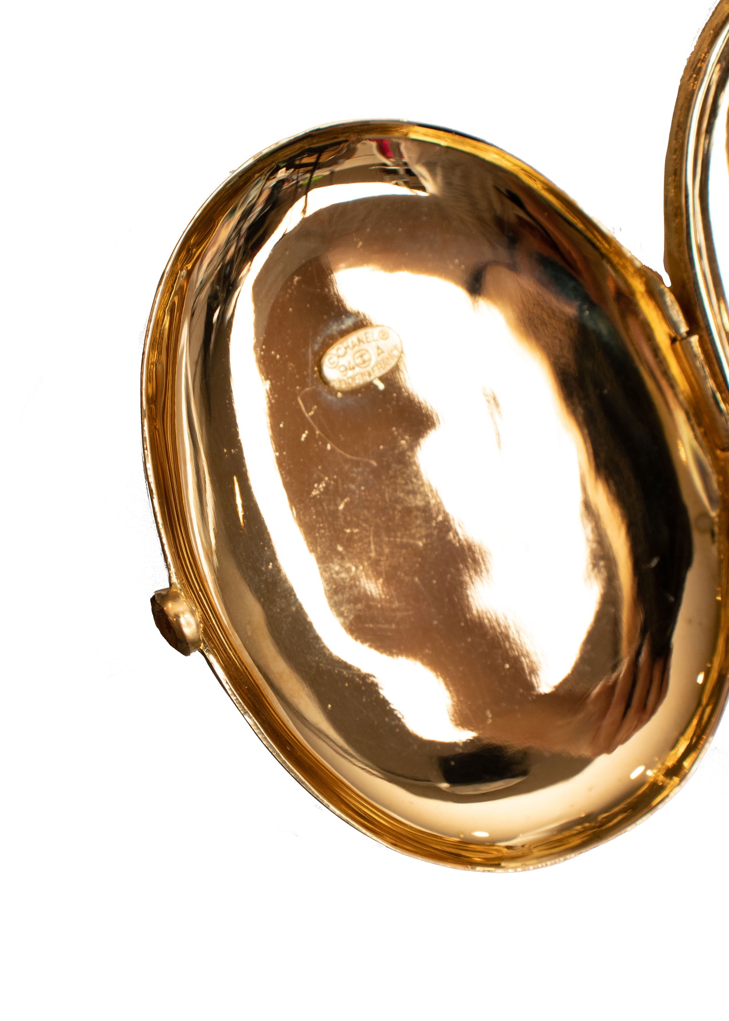 Chanel Gold Locket & Lambskin Chain