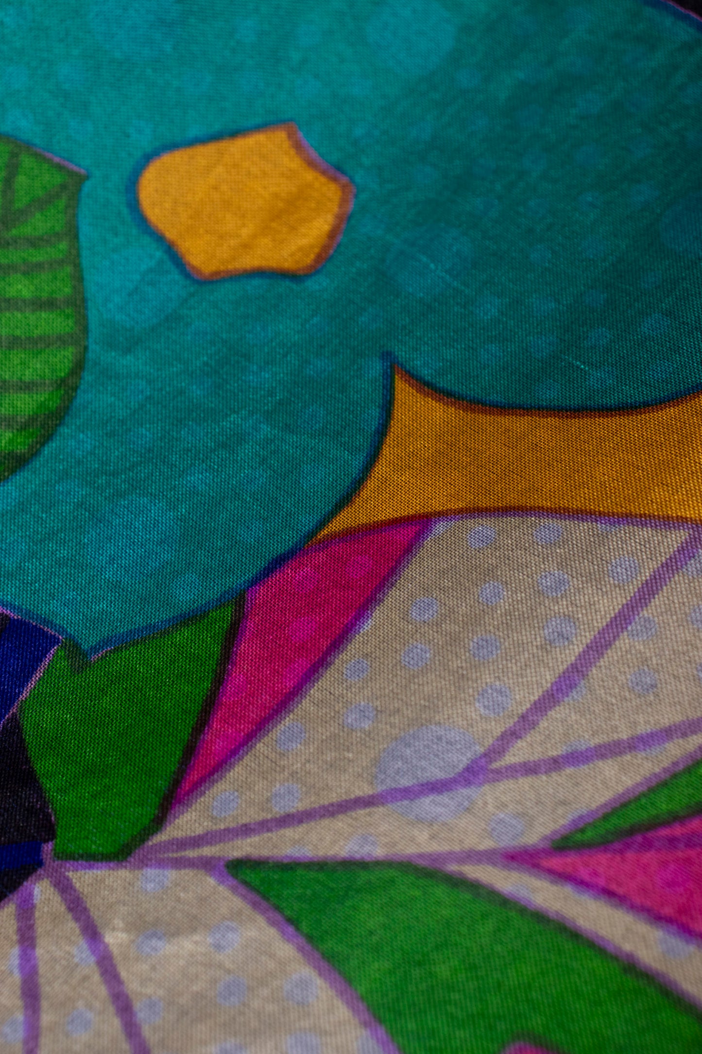 70s Floral Maxi Dress M/L