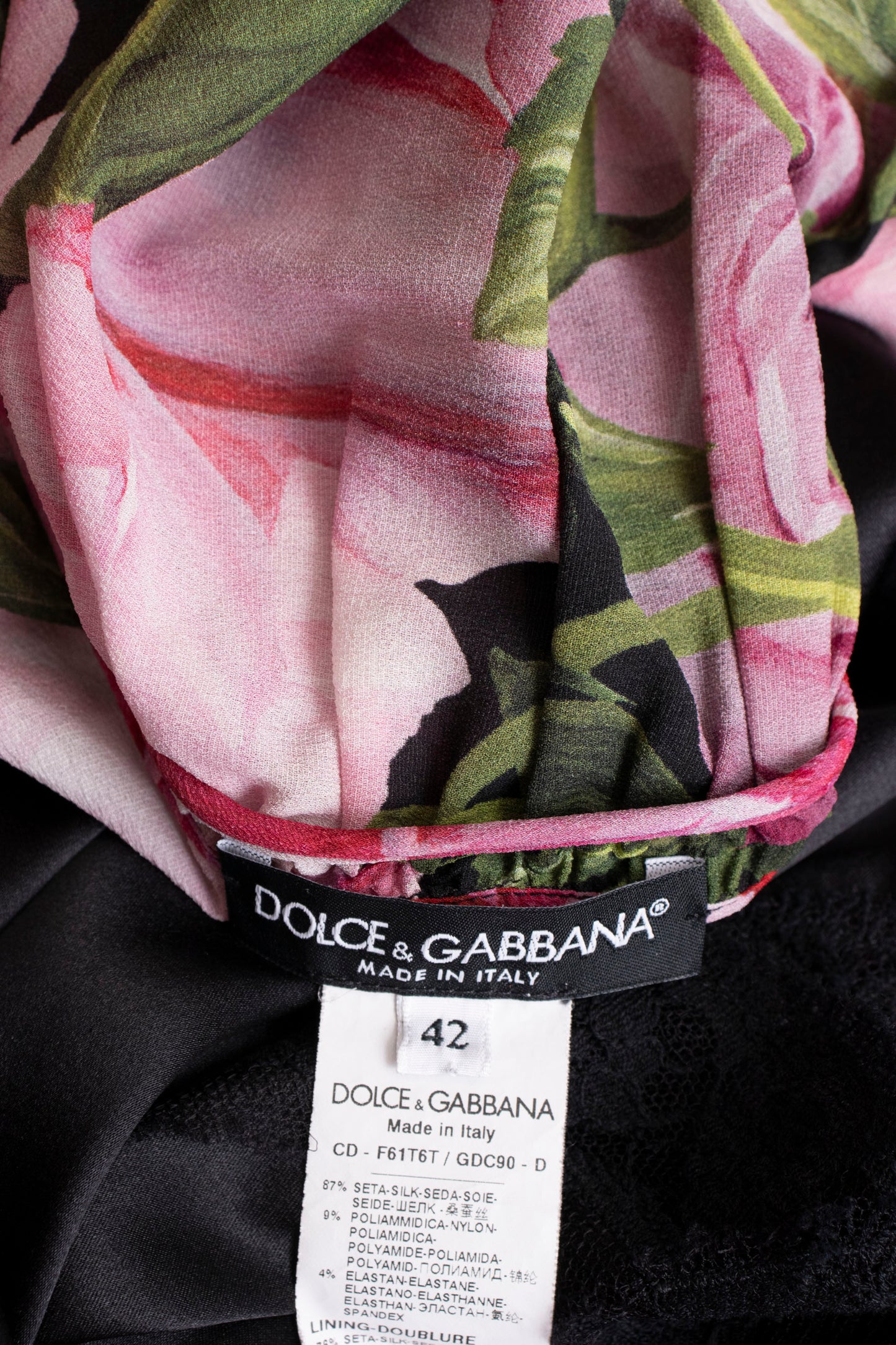 90s Dolce and Gabbana Floral Dress S/M