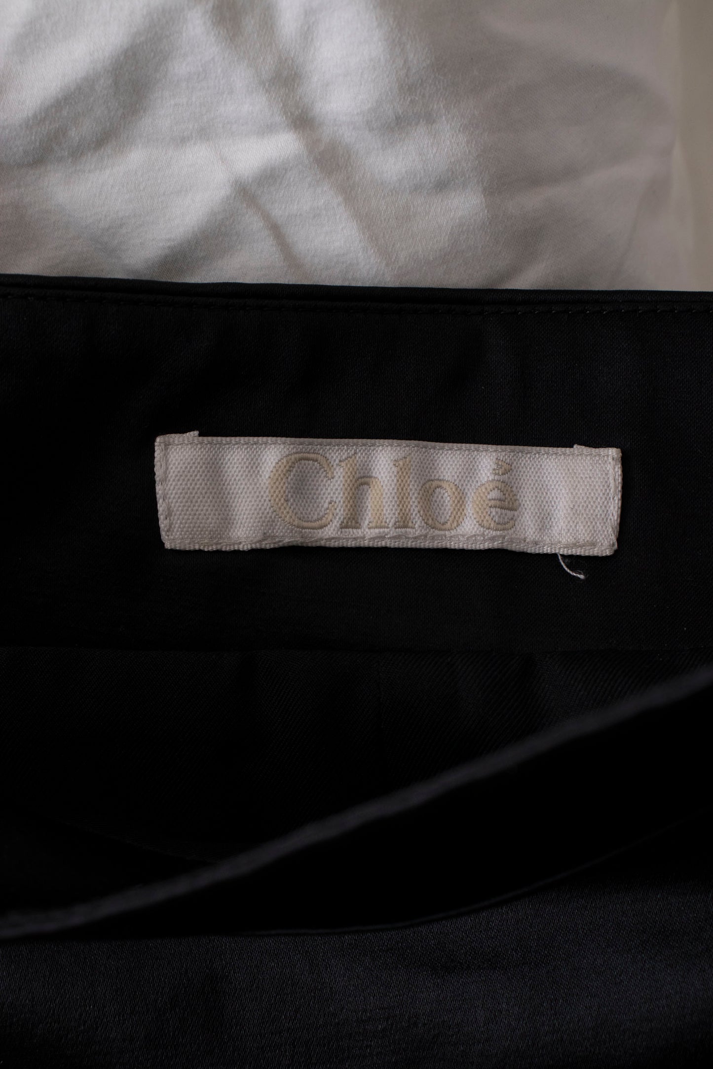 00s Chloe Blue Satin Skirt S