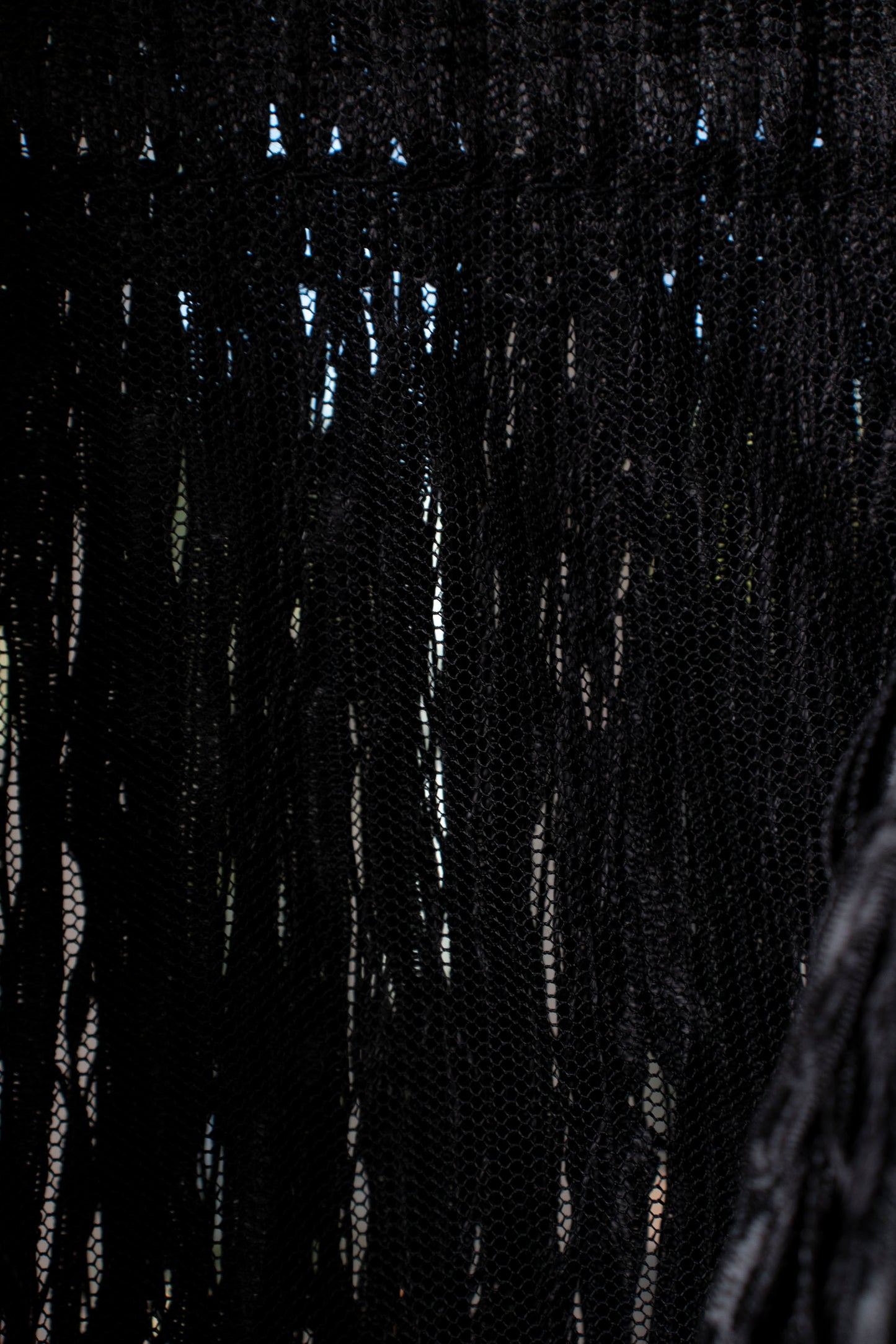 Steven Tyler's Black Fringe Coat M