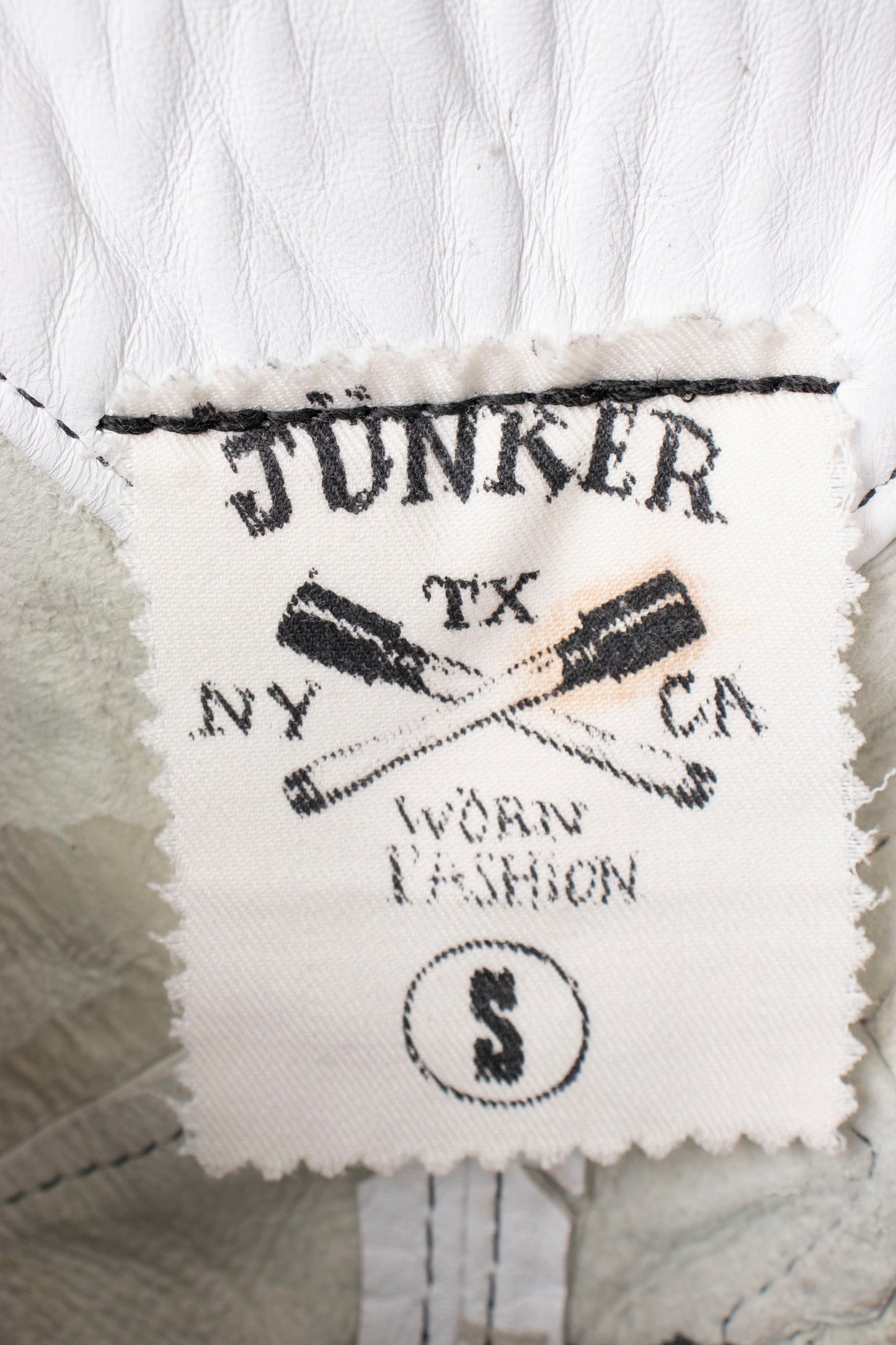 Steven Tyler's White Leather Pants S