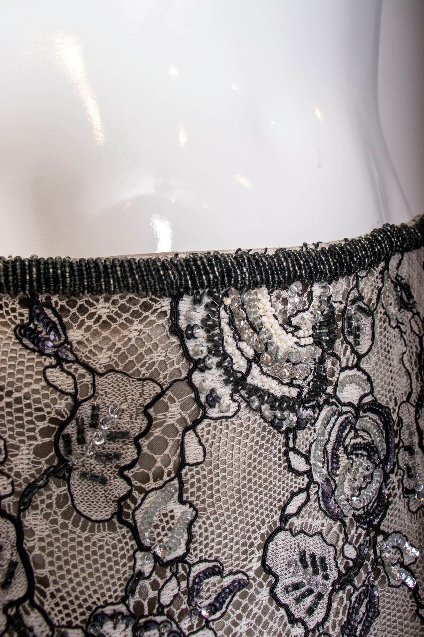 Escada Beaded Tank & Skirt Set S/M
