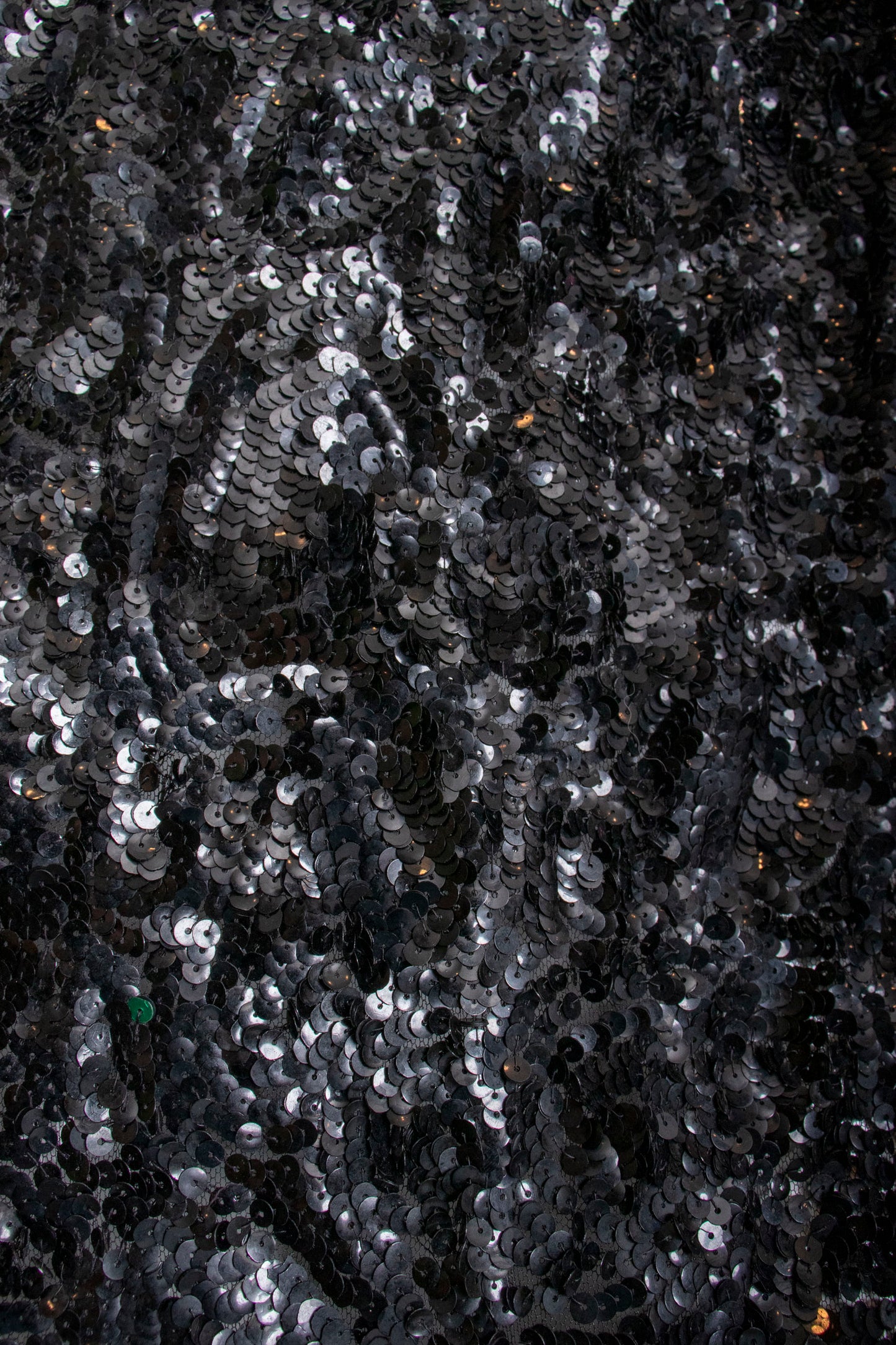 Antique Black Sequin Cocktail Dress S/M/L