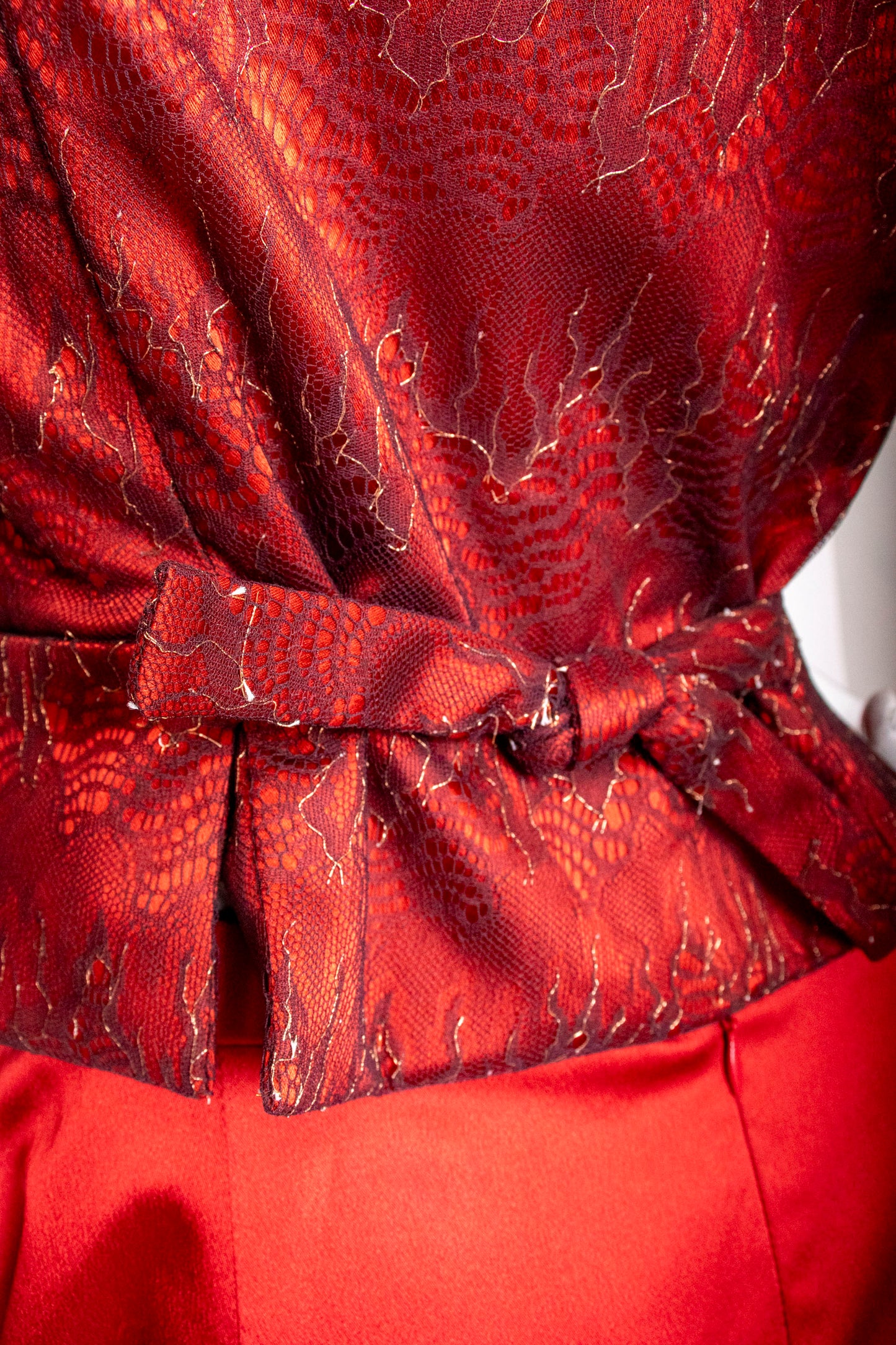Vivienne Westwood Red Corset Skirt Set M