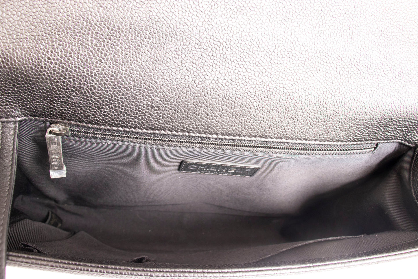 Chanel Check Boy 25 Coco Mark Chain Bag