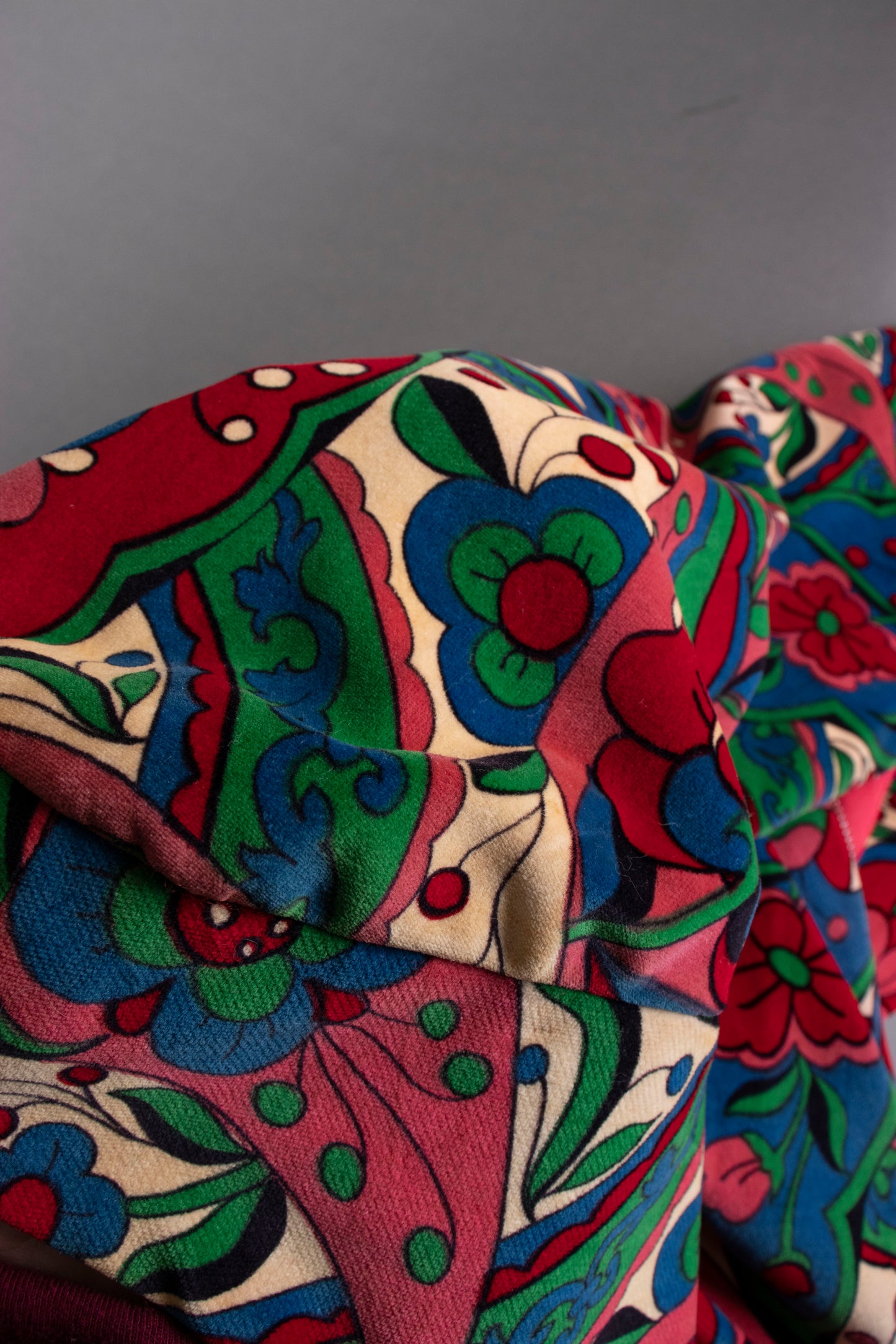 60s Velvet Print Lounge Set XS