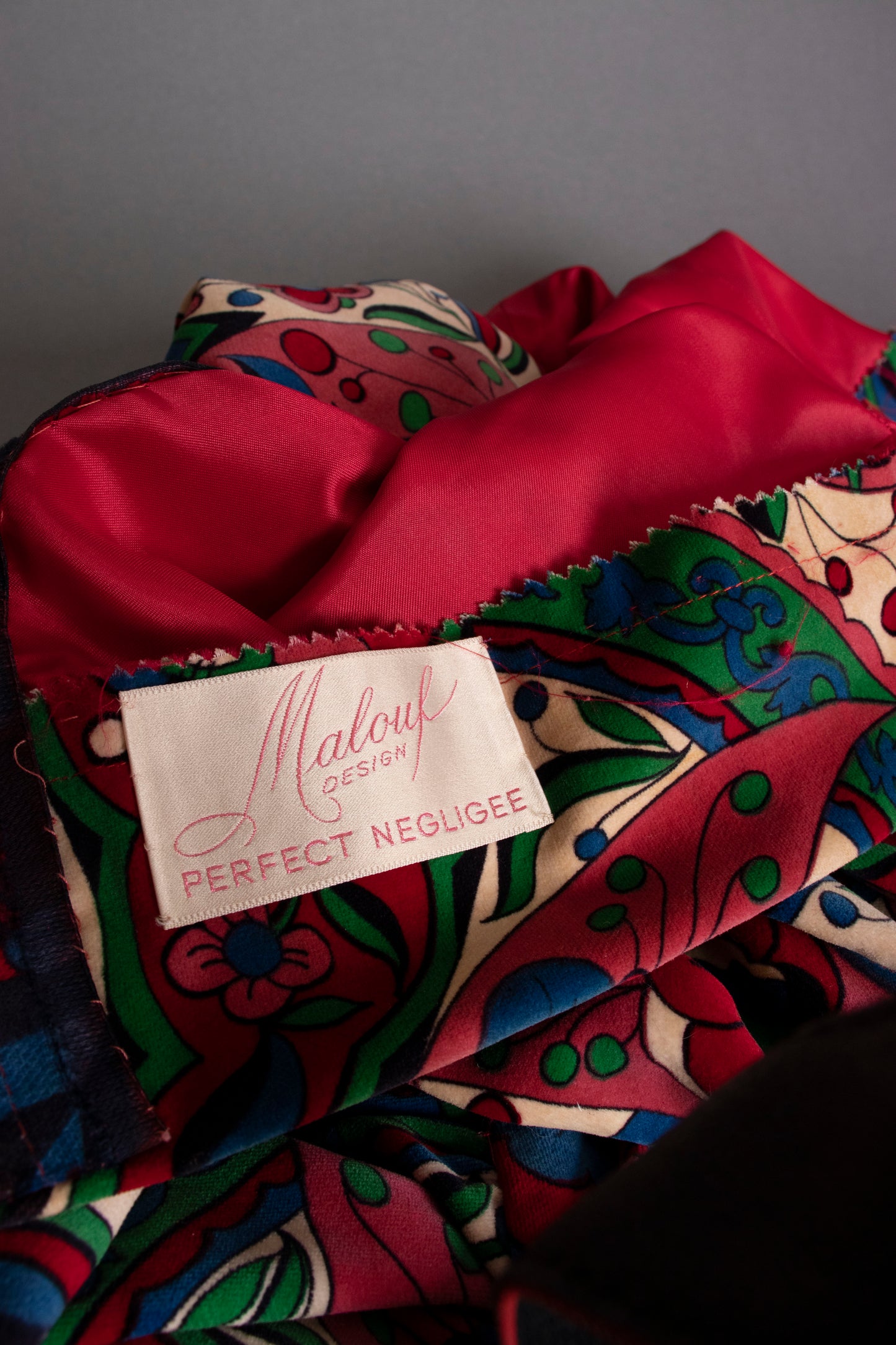 60s Velvet Print Lounge Set XS