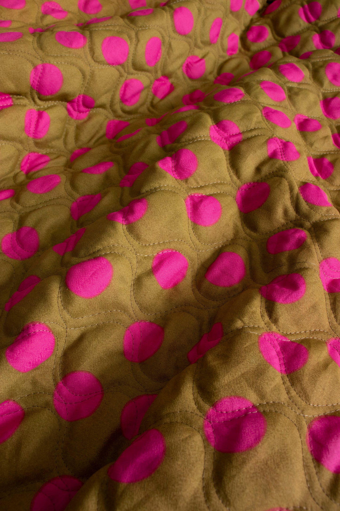 60s Quilted Maxi Skirt XS