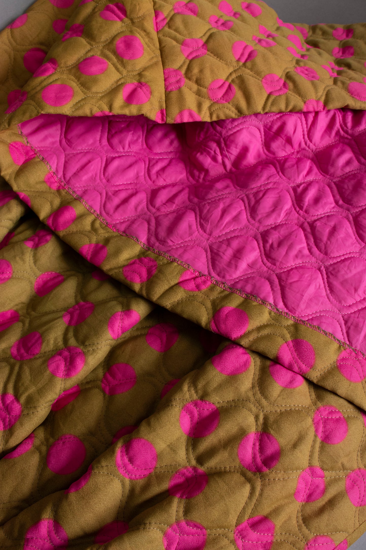 60s Quilted Maxi Skirt XS