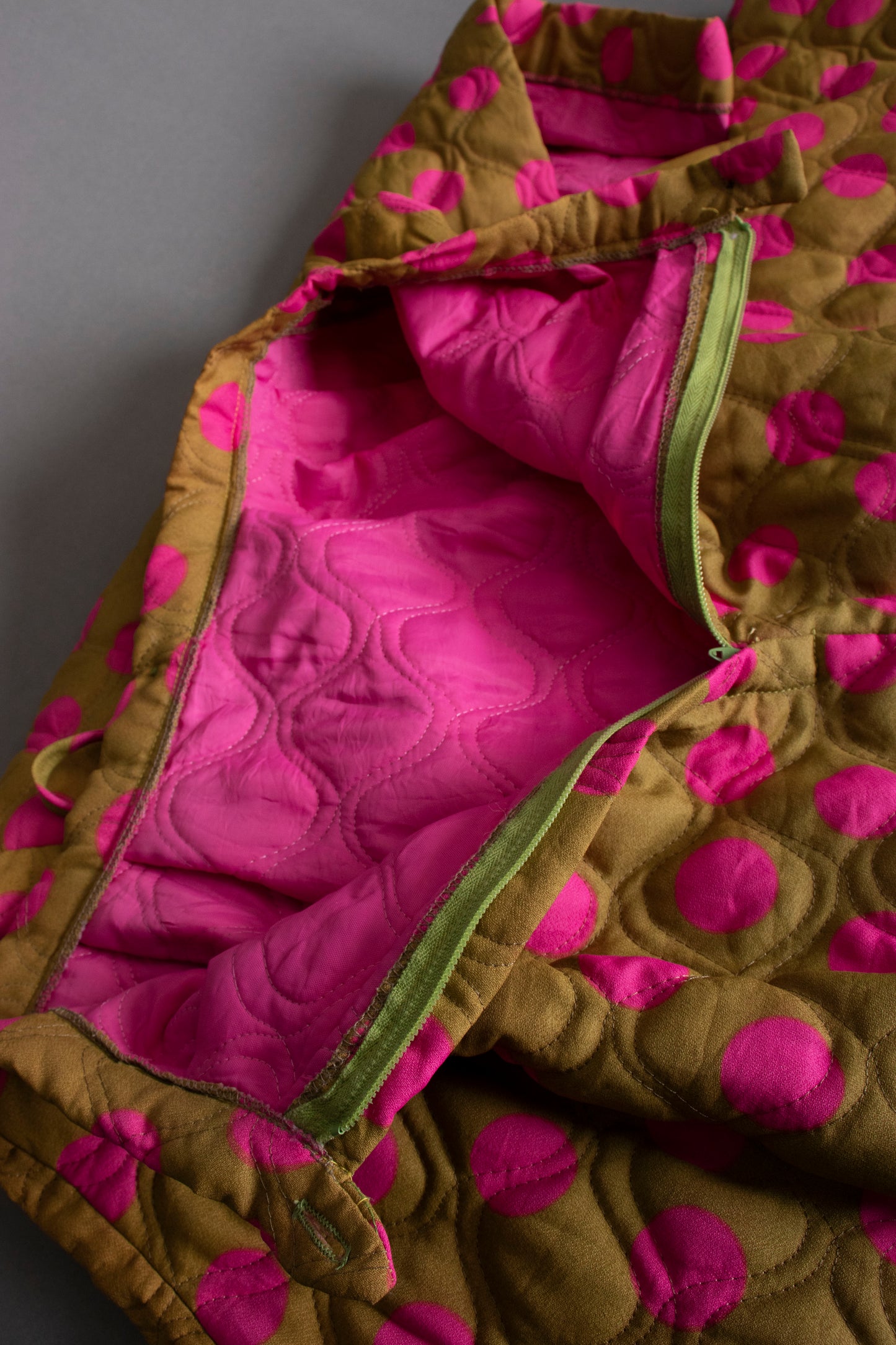 60s Quilted Maxi Skirt XS