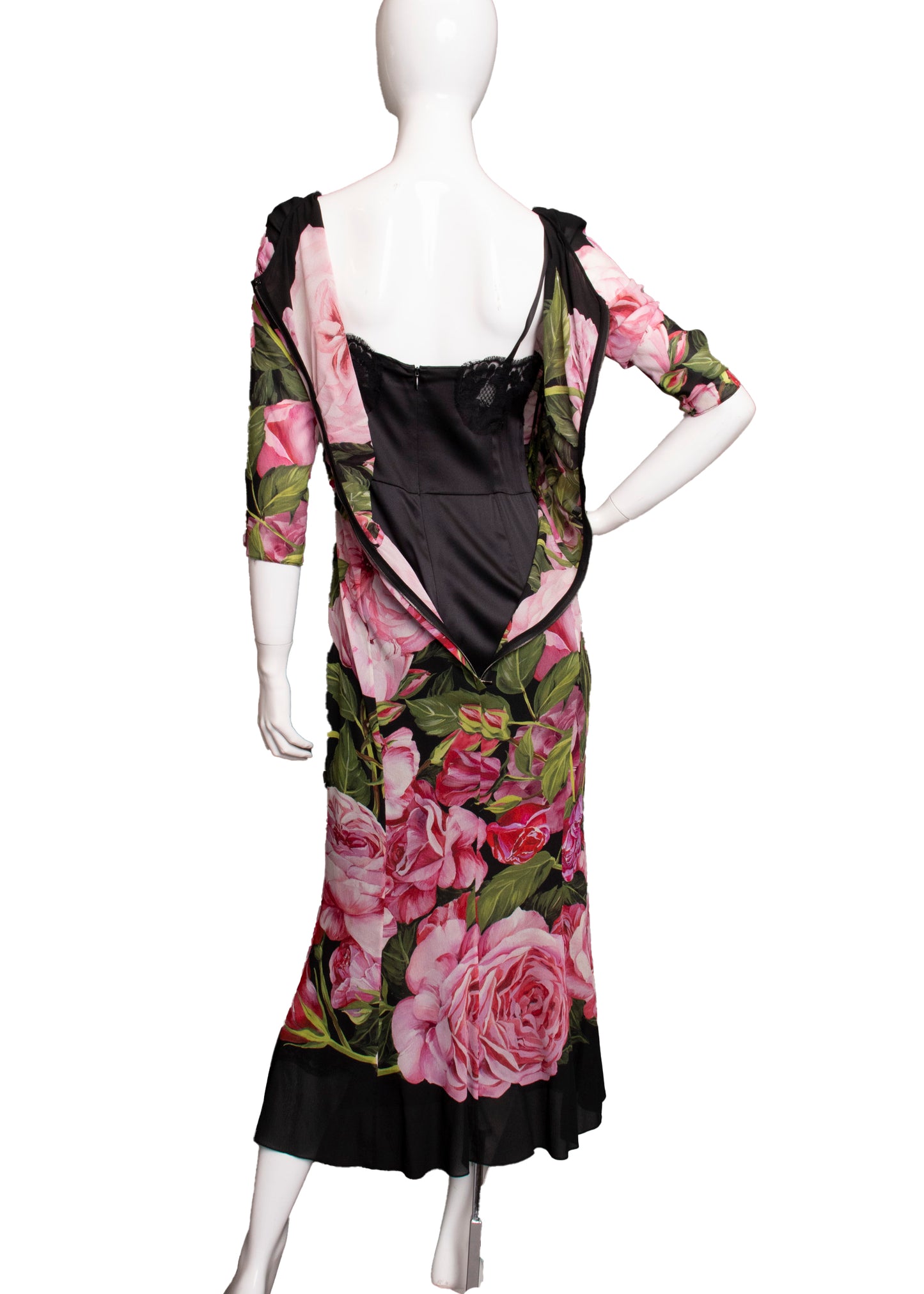 90s Dolce and Gabbana Floral Dress S/M