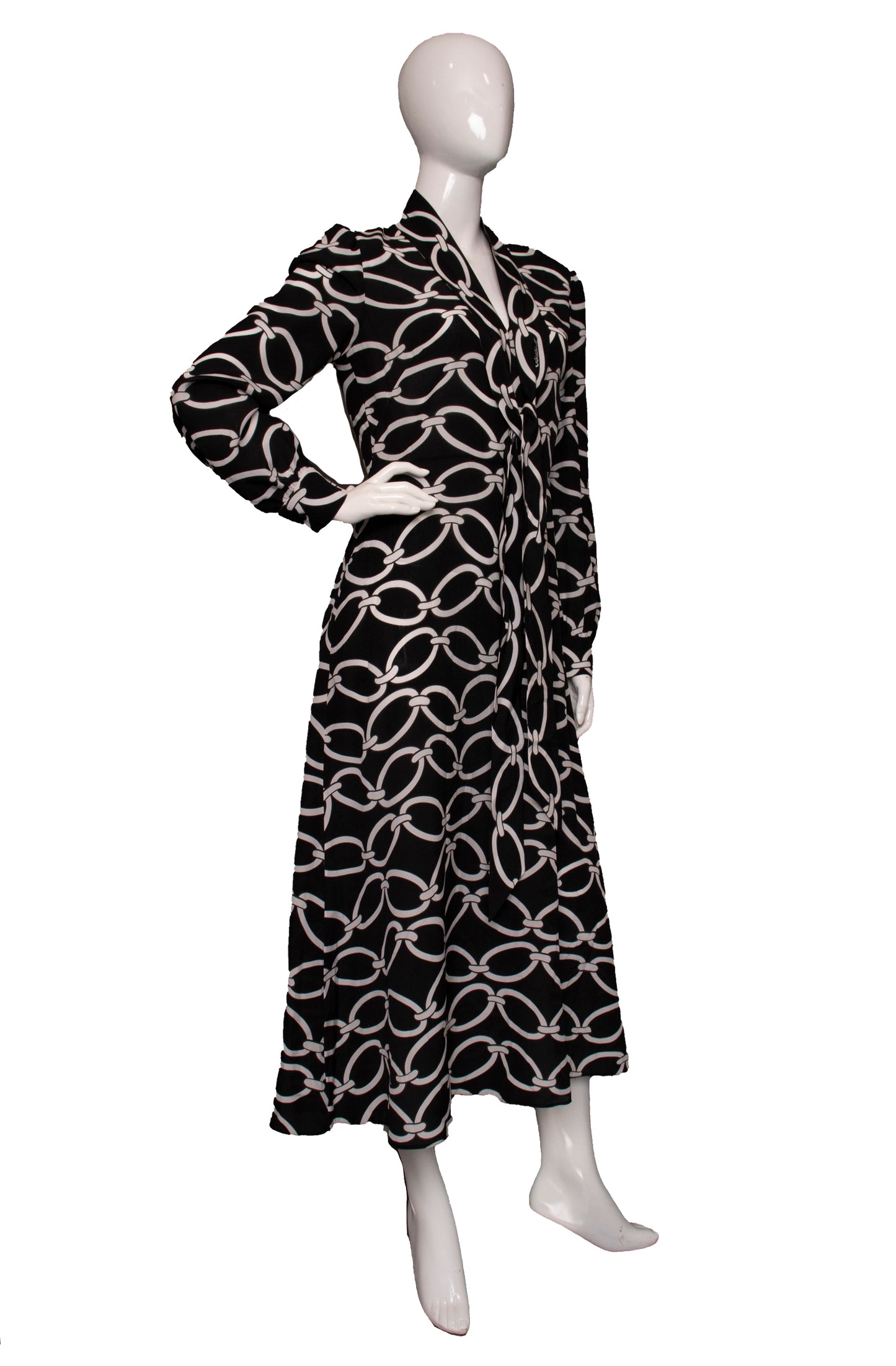 Valentino Chain Print Dress S