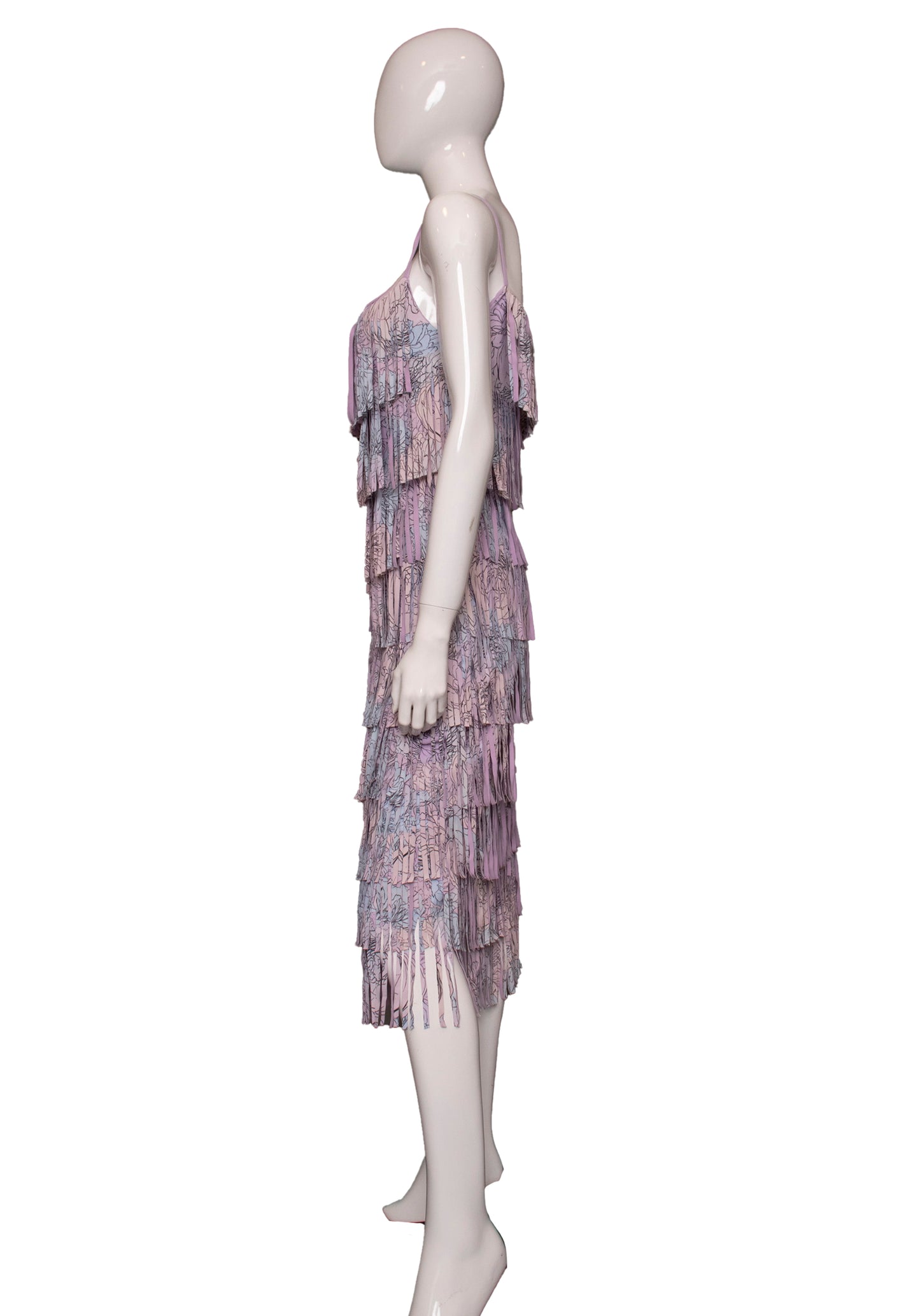 00s Chiara Boni Couture Fringe Dress M/L