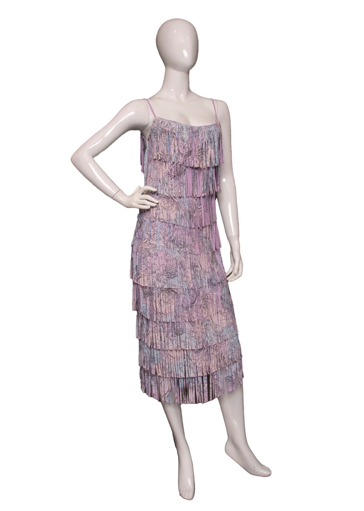 00s Chiara Boni Couture Fringe Dress M/L