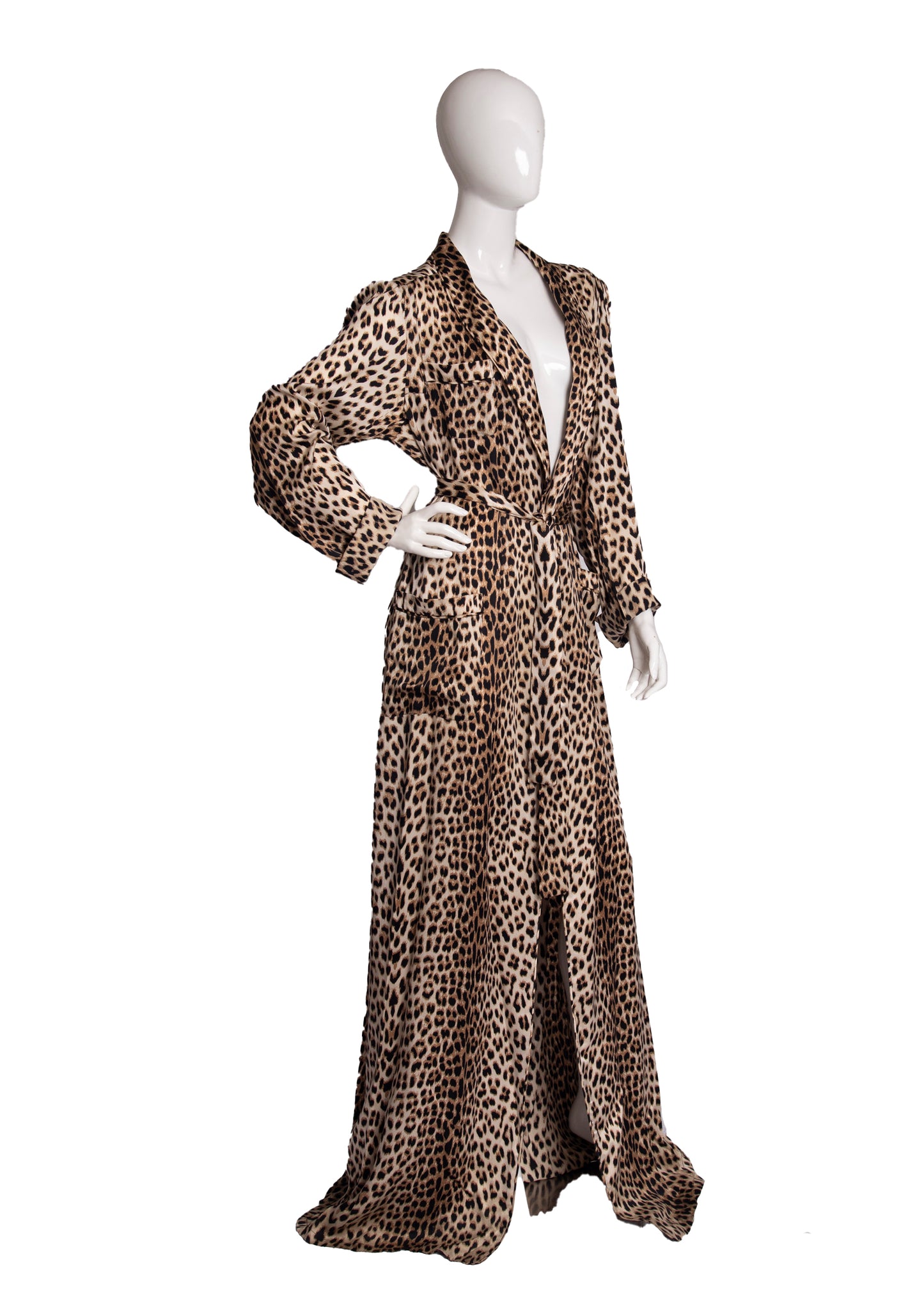Steven Tyler's Silk Leopard Robe OS