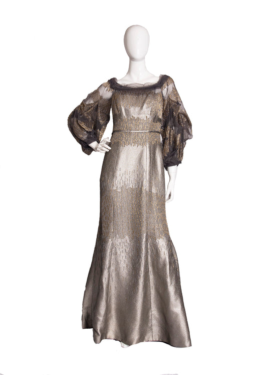 Carolina Herrera Gold Gown S