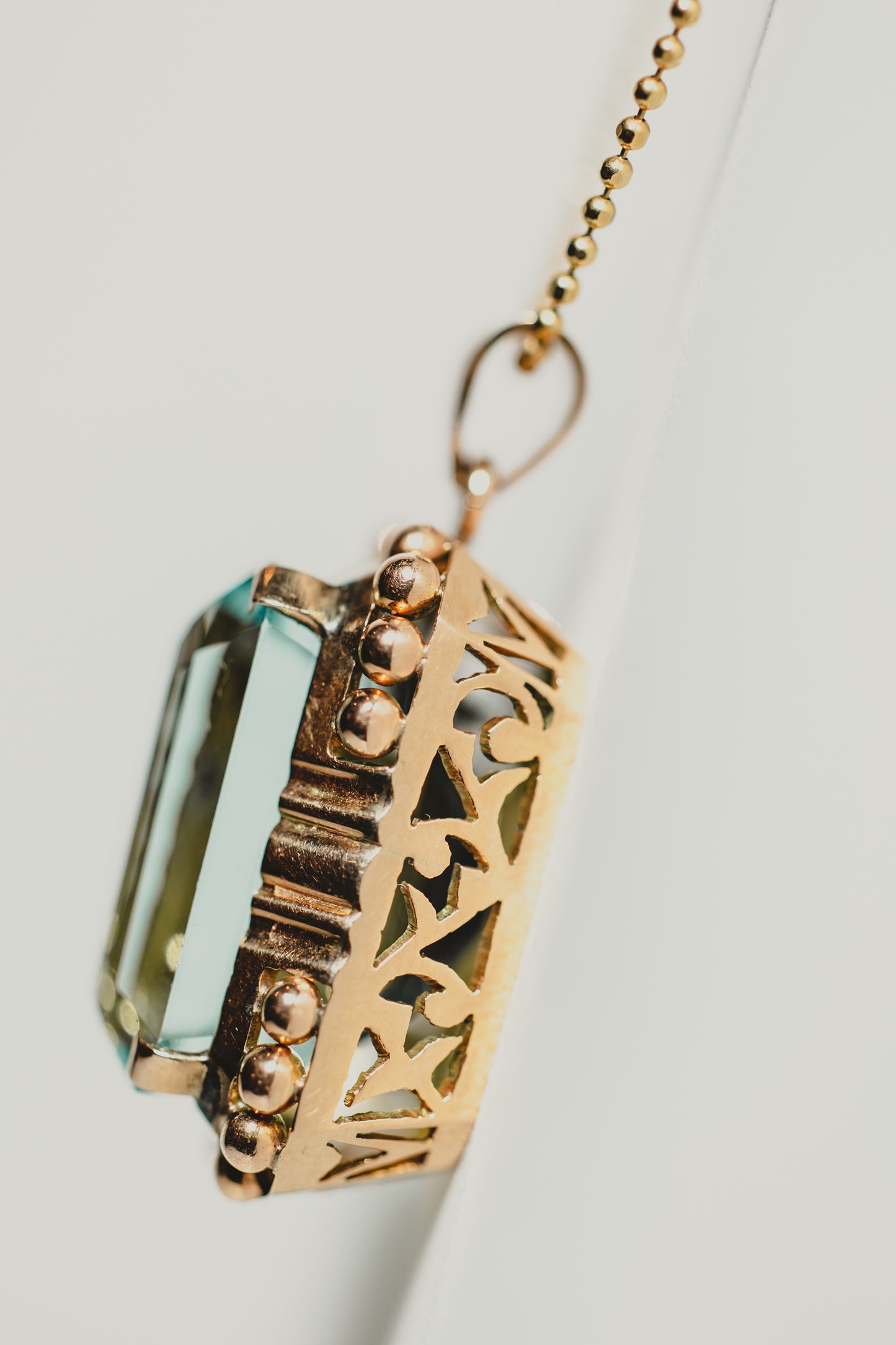 Aquamarine Pendant Necklace