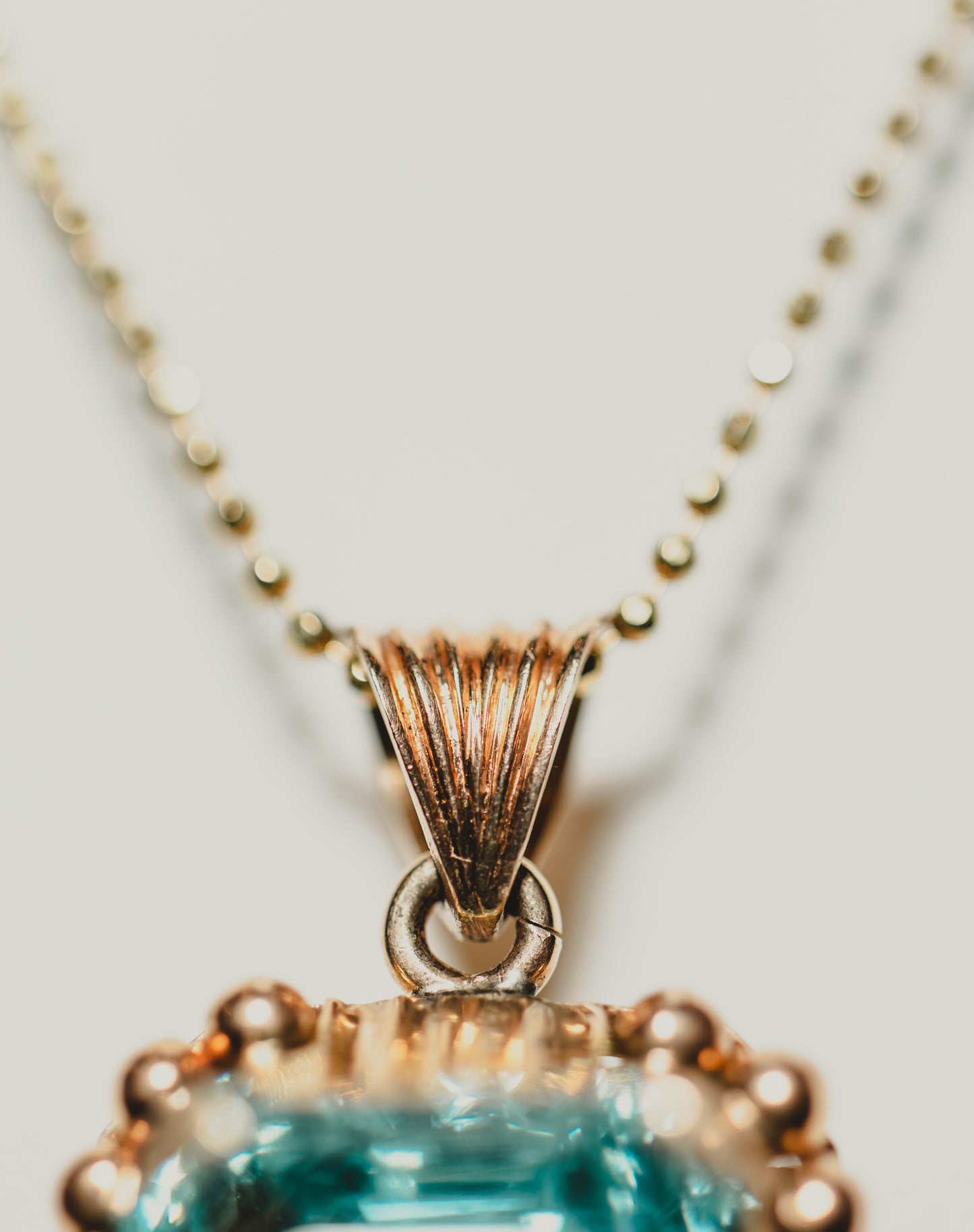 Aquamarine Pendant Necklace