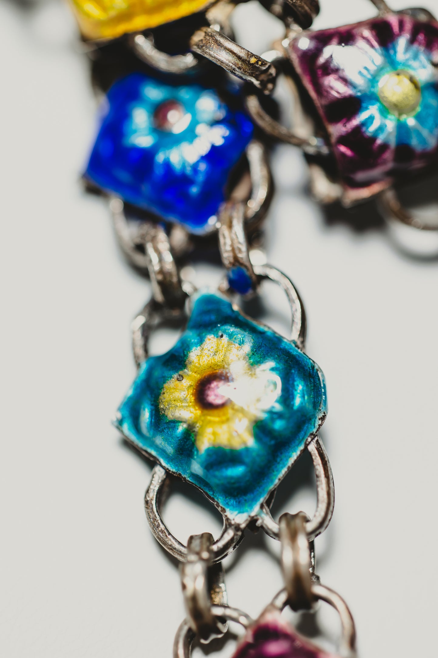 Enamel Wrap Necklace