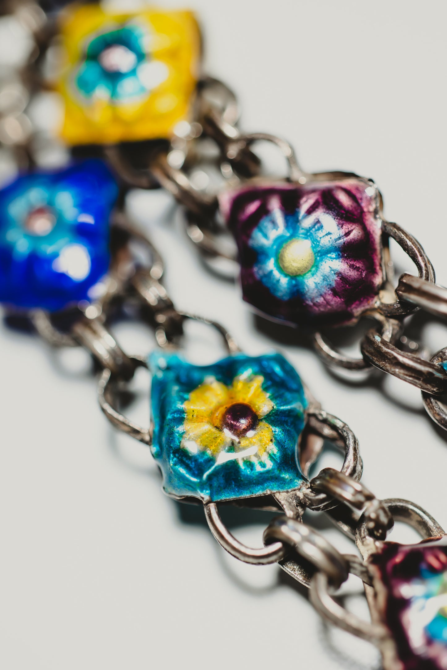 Enamel Wrap Necklace