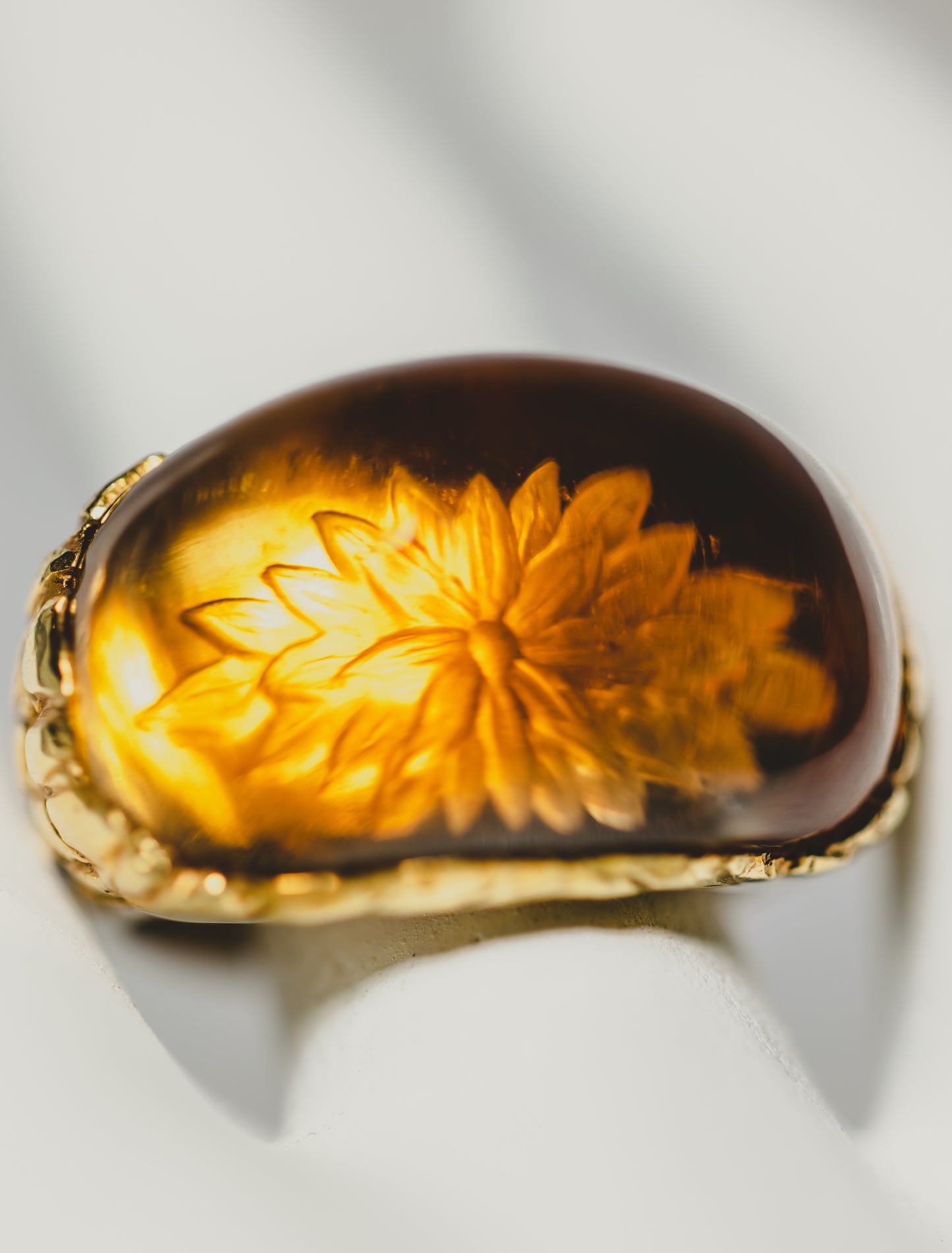 Citrine & Gold Ring