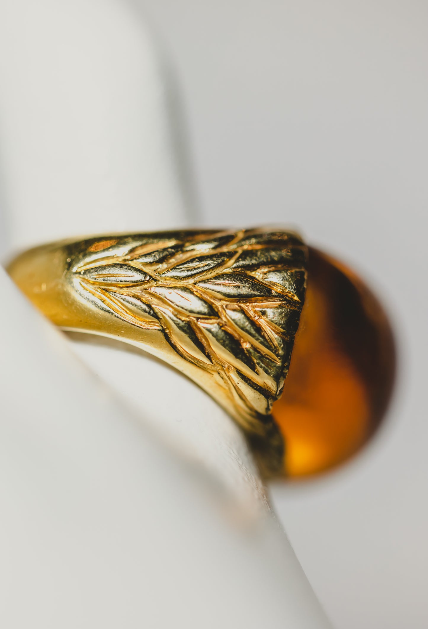 Citrine & Gold Ring