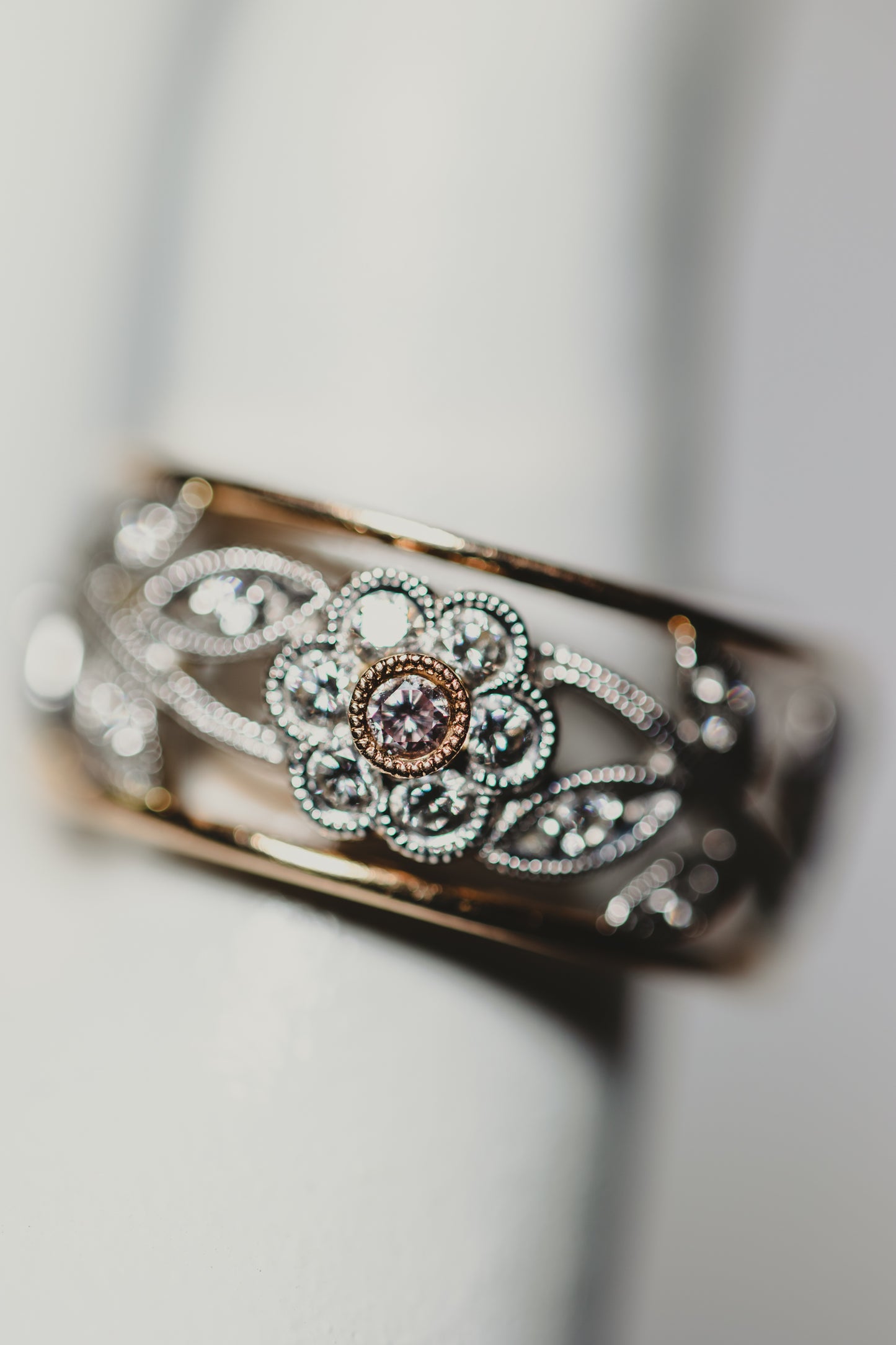 Diamond Floral Eternity Band