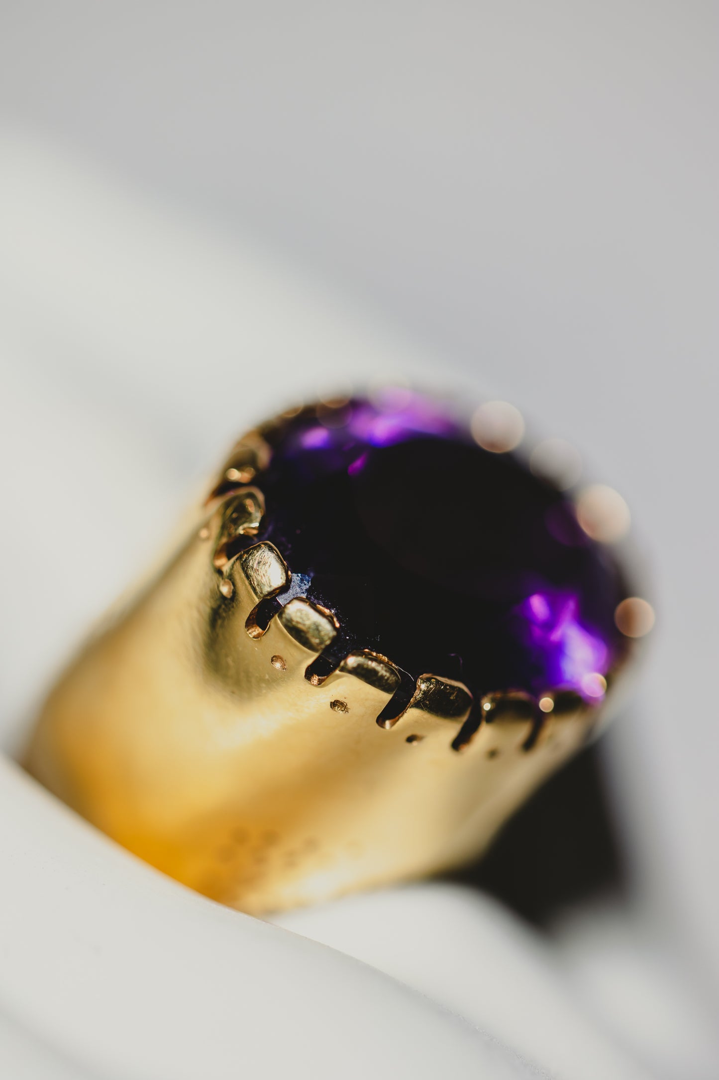 Amethyst & Gold Cocktail Ring