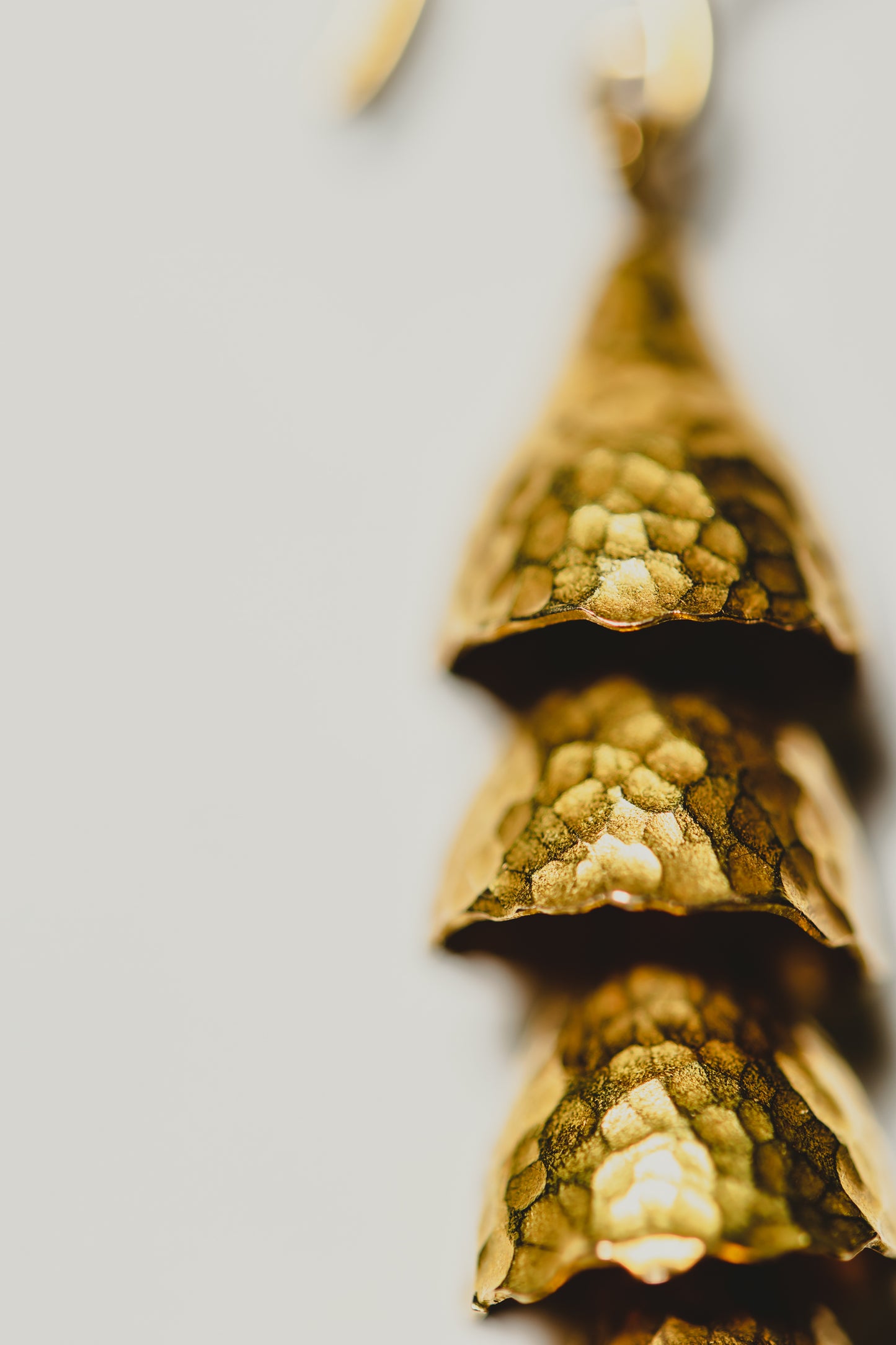 Gold & Jade Bell Earrings