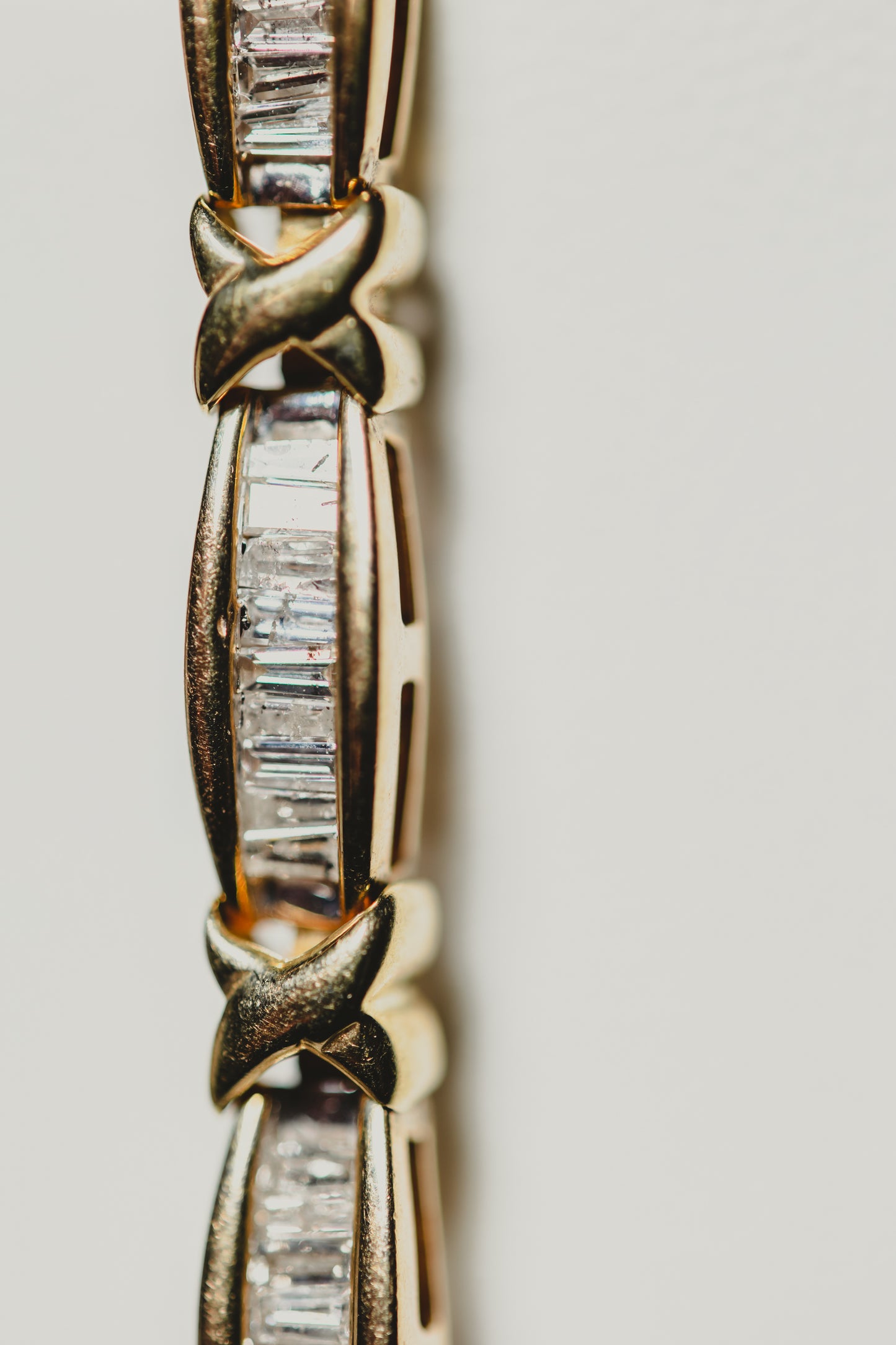 Diamond & Yellow Gold Link Bracelet