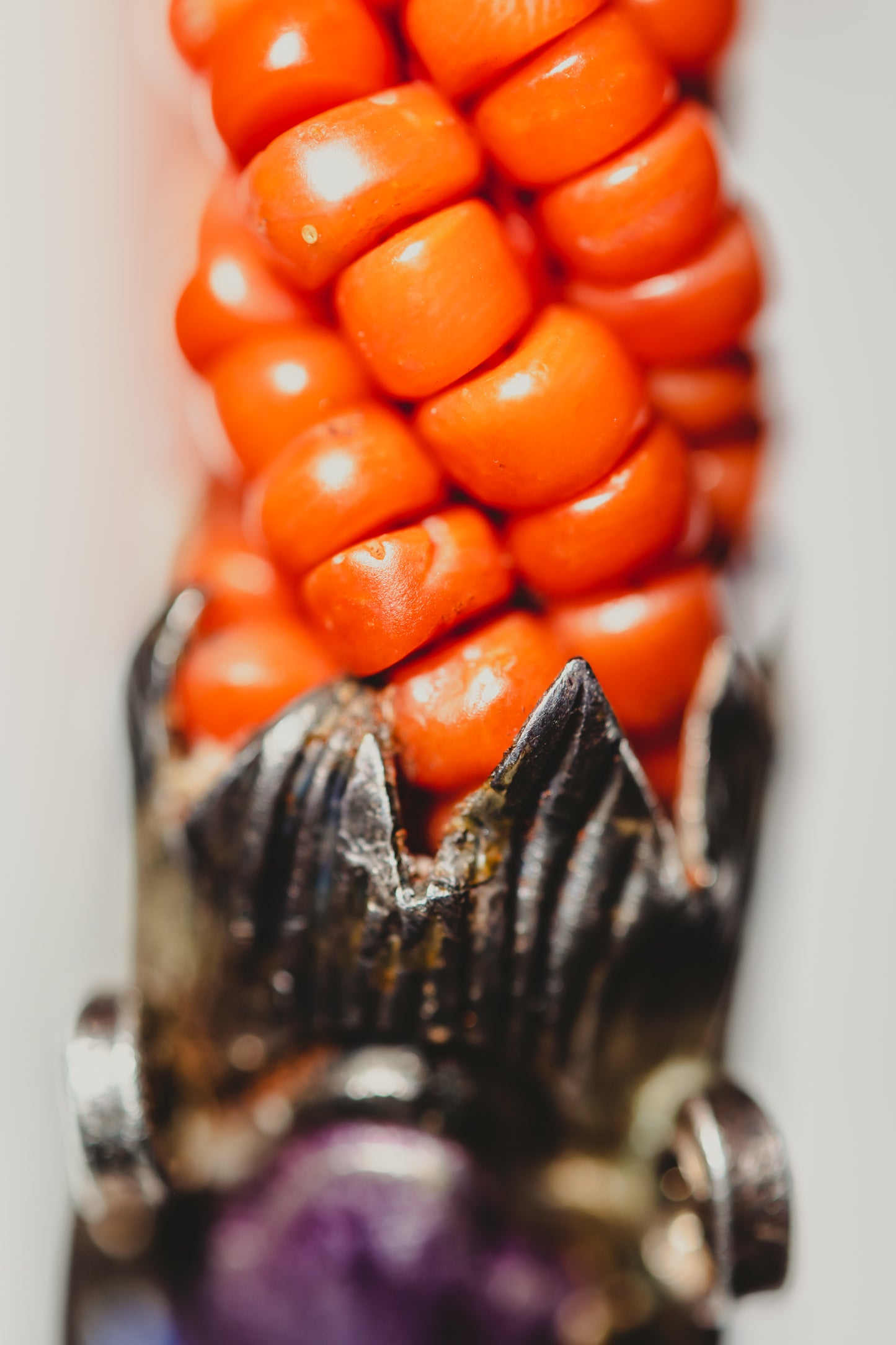 Chinese Coral & Enamel Bracelet