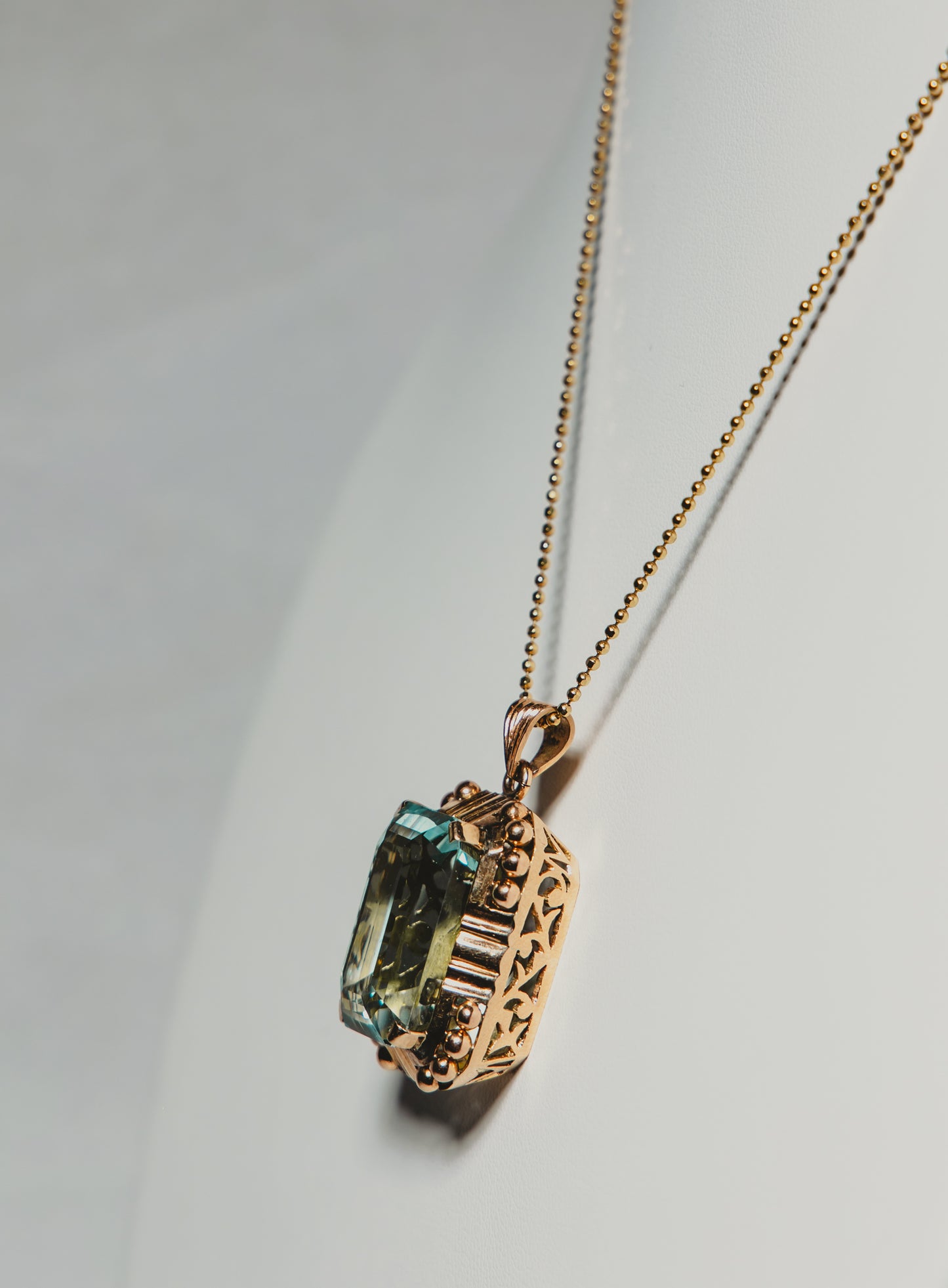 Aquamarine Pendant Necklace