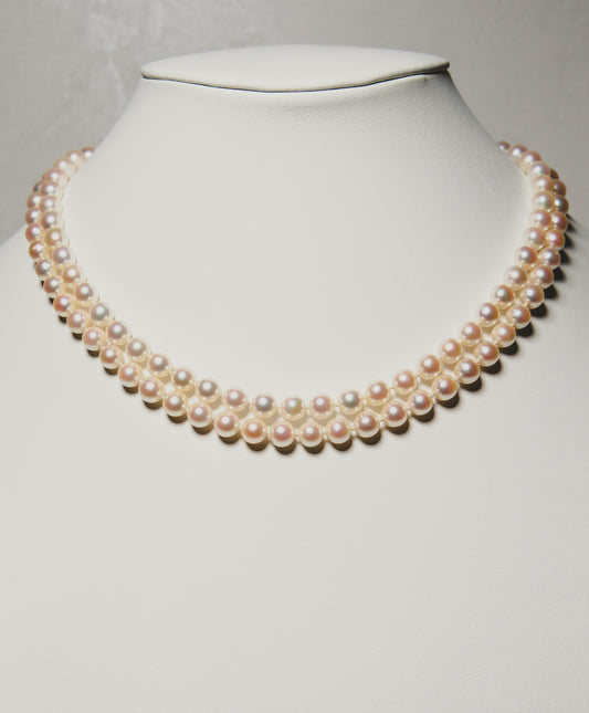 Akoya Pearl Necklace & Diamond Clasp