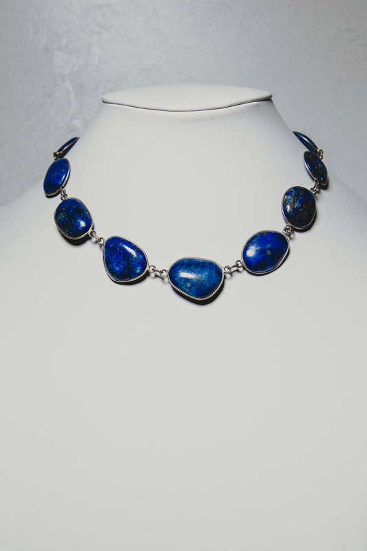 Blue Lapis & Silver Necklace